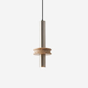 Tralune Minimalist Travertine Pendant Light
