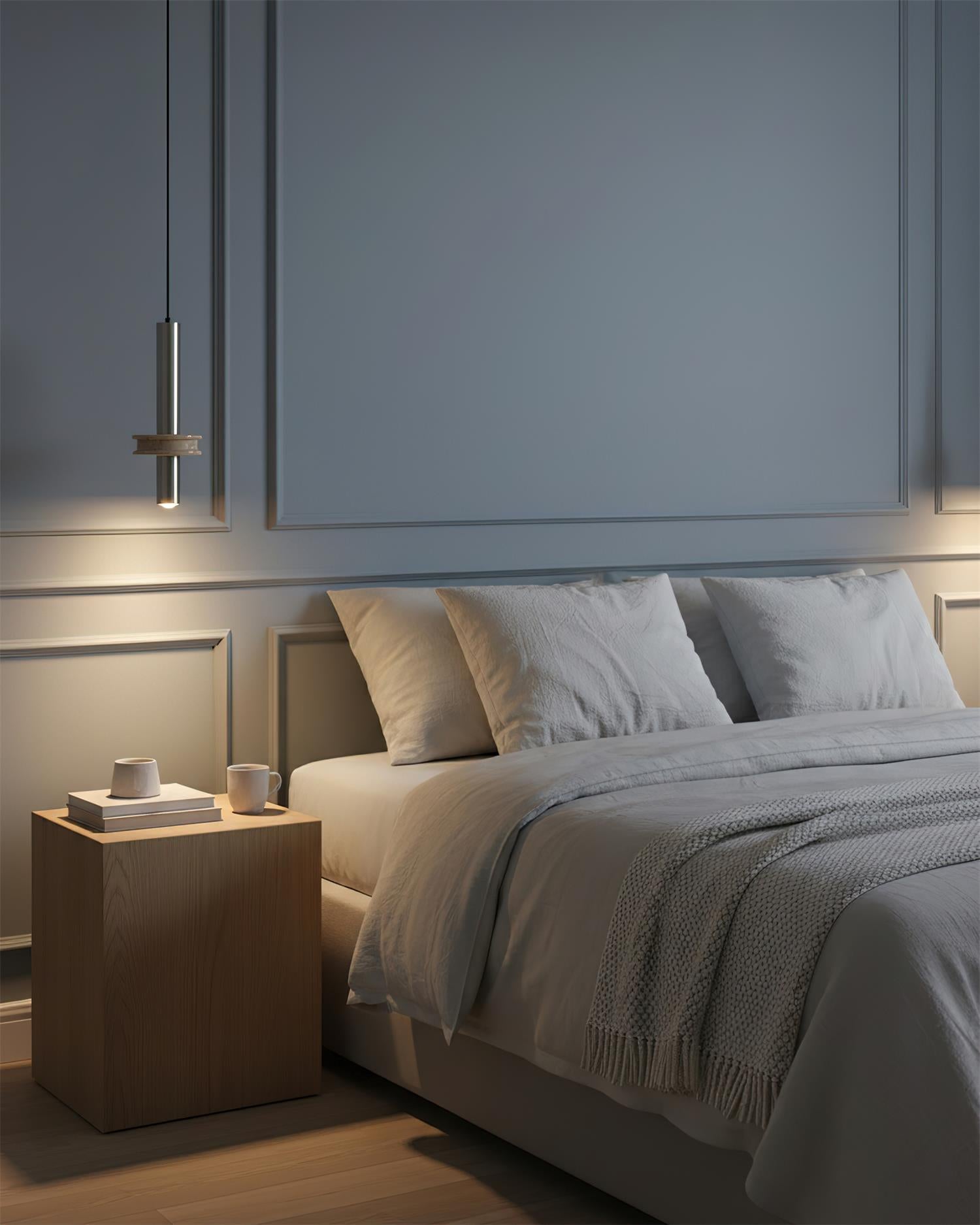 Tralune Minimalist Travertine Pendant Light