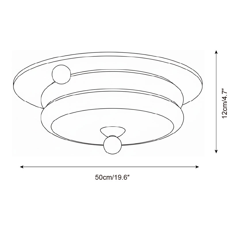Tranquil Scandinavian Glass Wood Ceiling Light