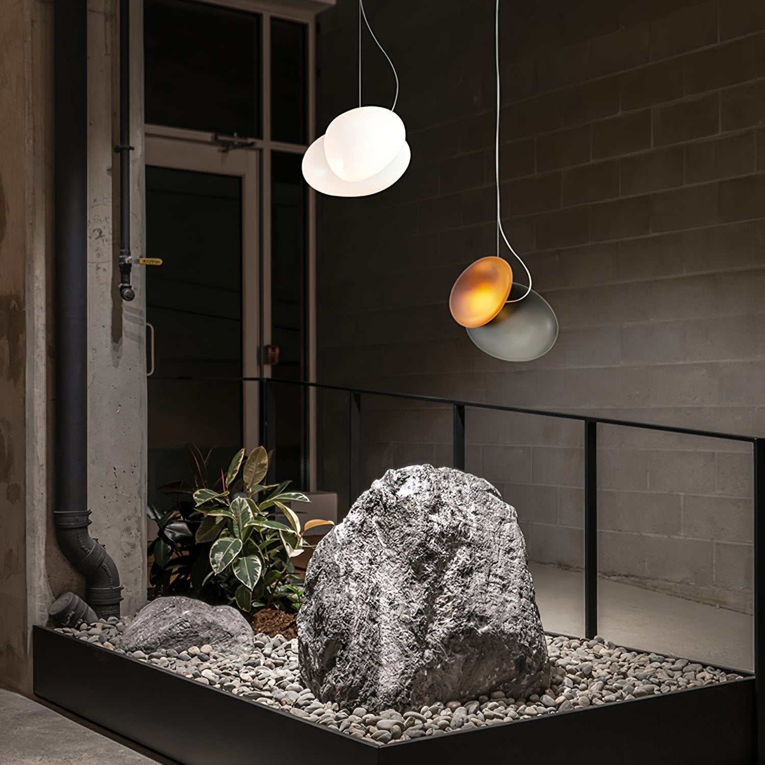 Translucent Frosted Glass Pendant Light - Blowlighting