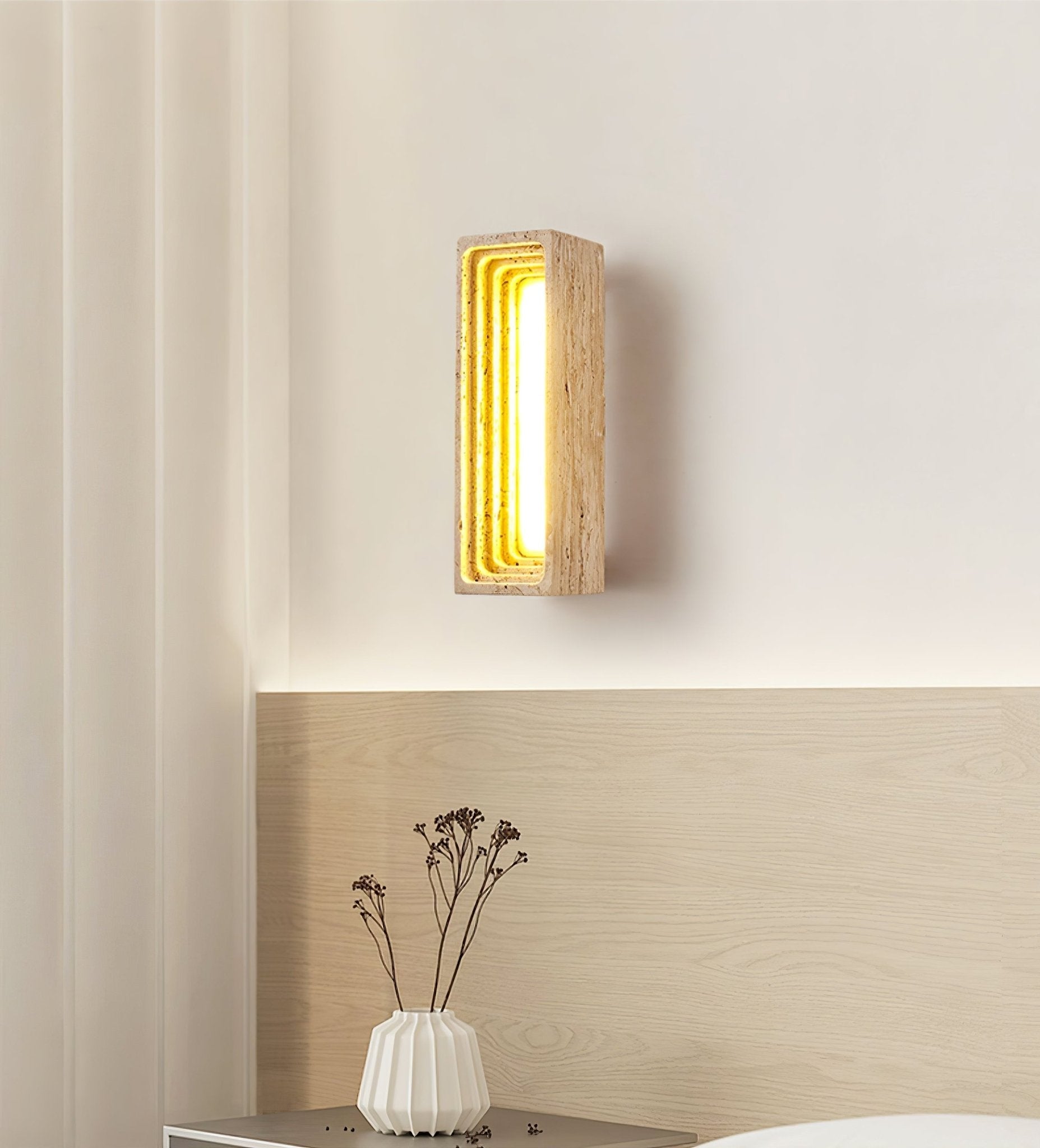 Atheila Travertine Wall Light - Blowlighting