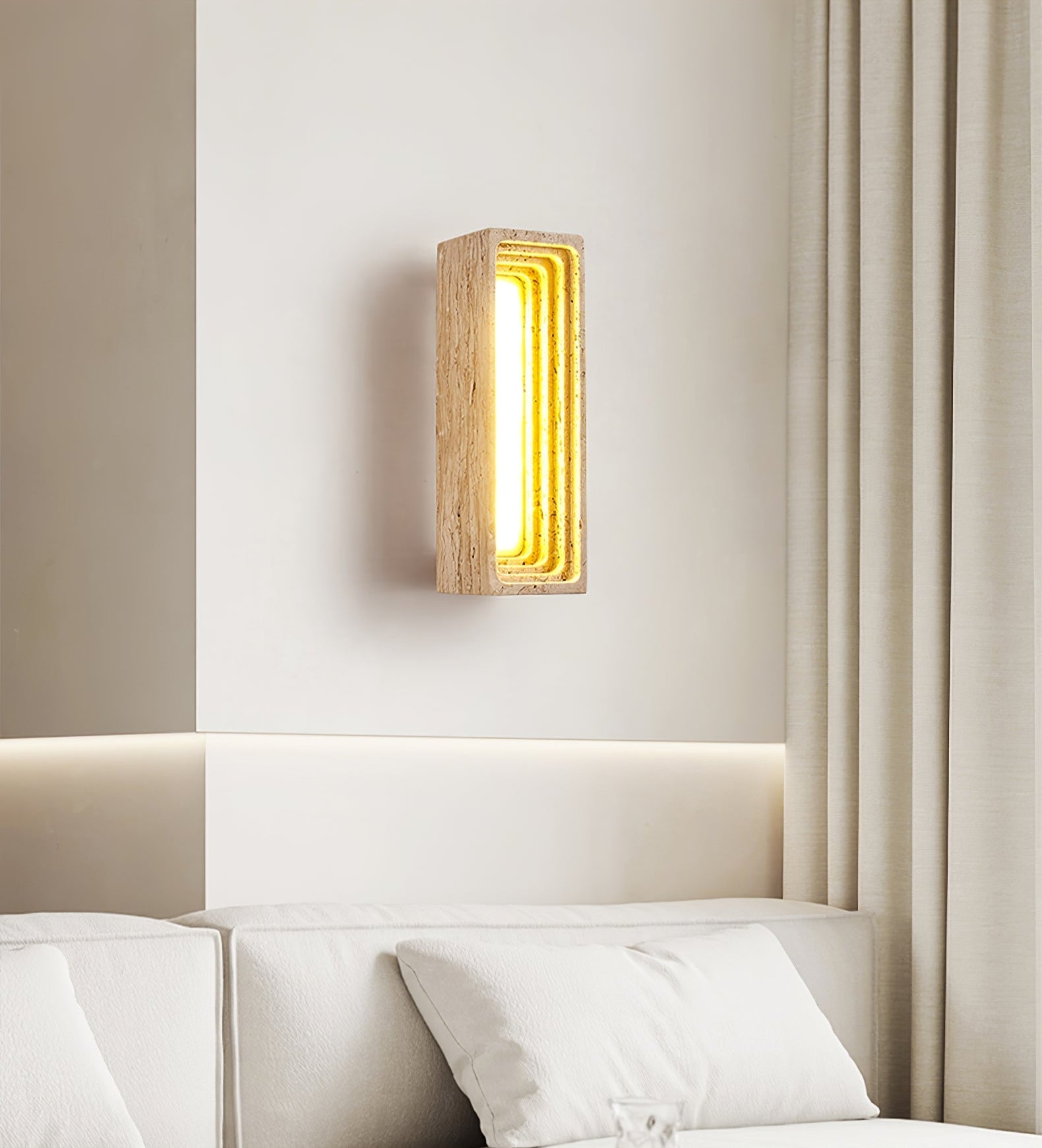 Atheila Travertine Wall Light - Blowlighting
