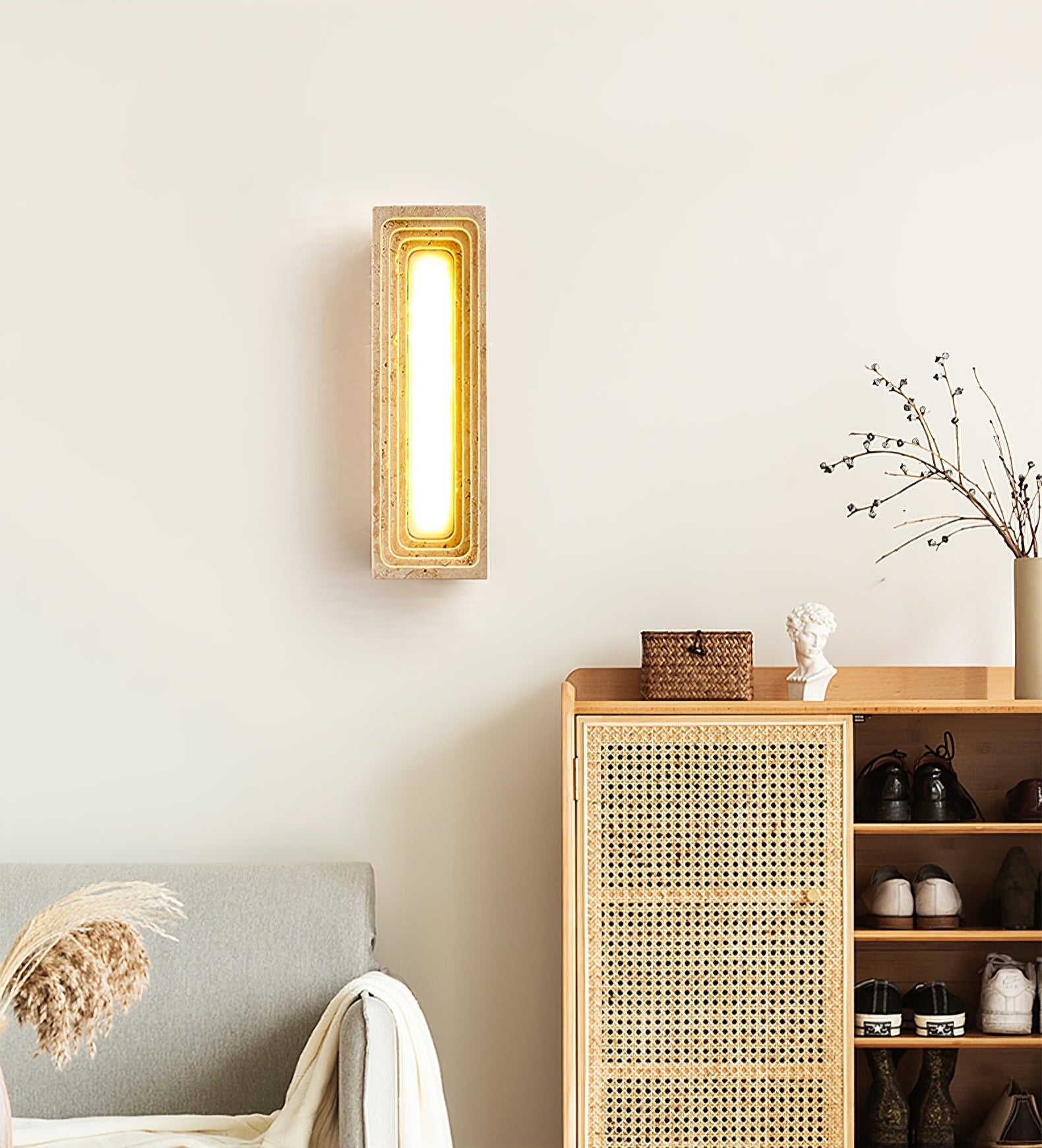 Atheila Travertine Wall Light - Blowlighting