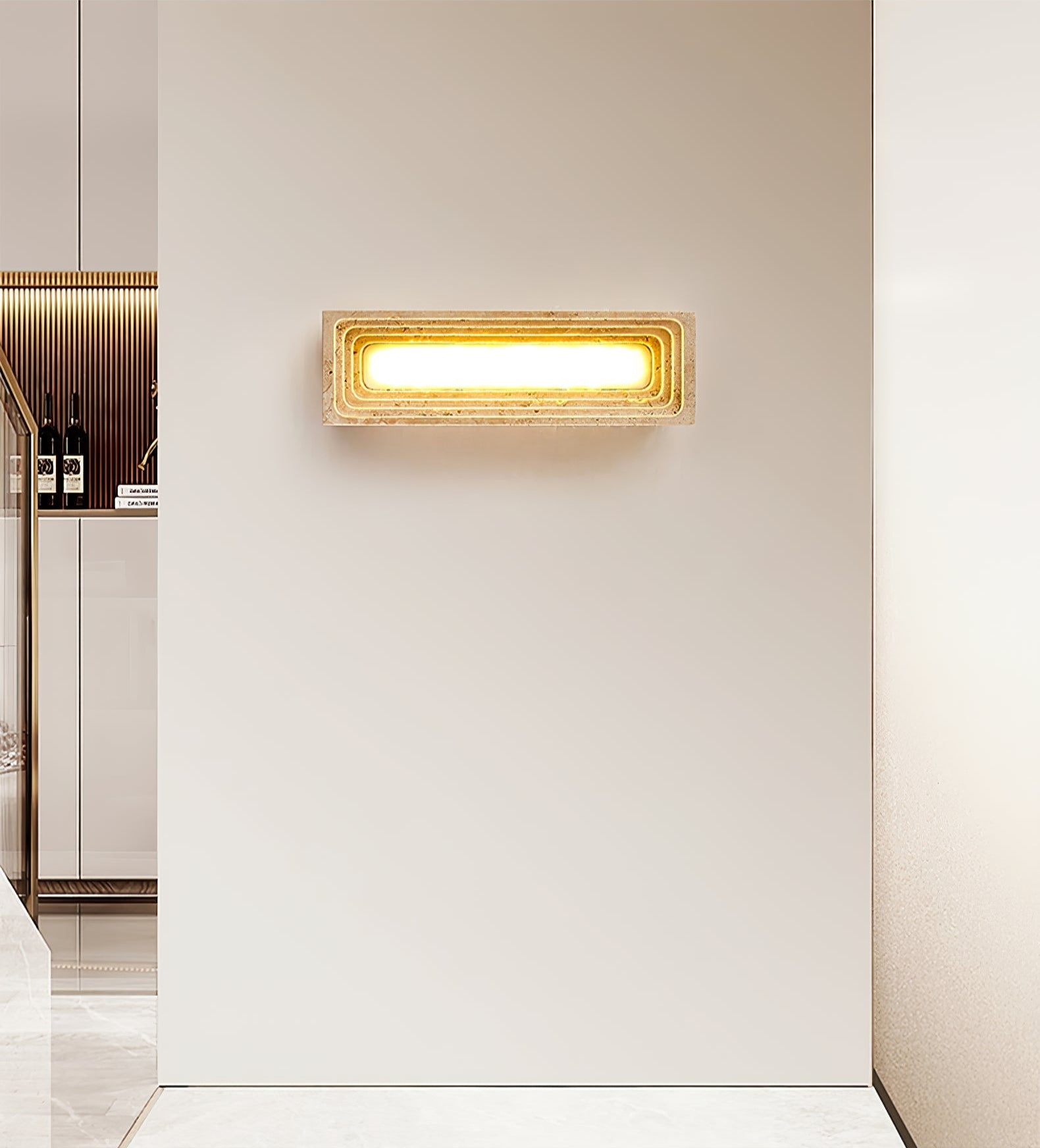 Atheila Travertine Wall Light - Blowlighting