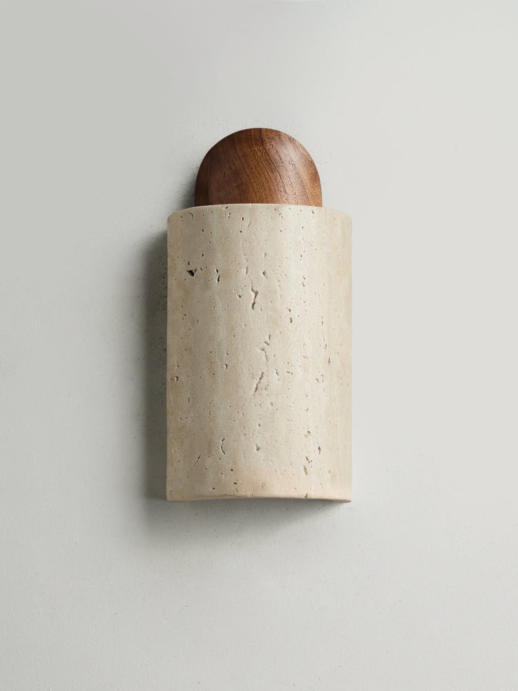 Travertine Capsule Wall Sconce - Vakkerlight