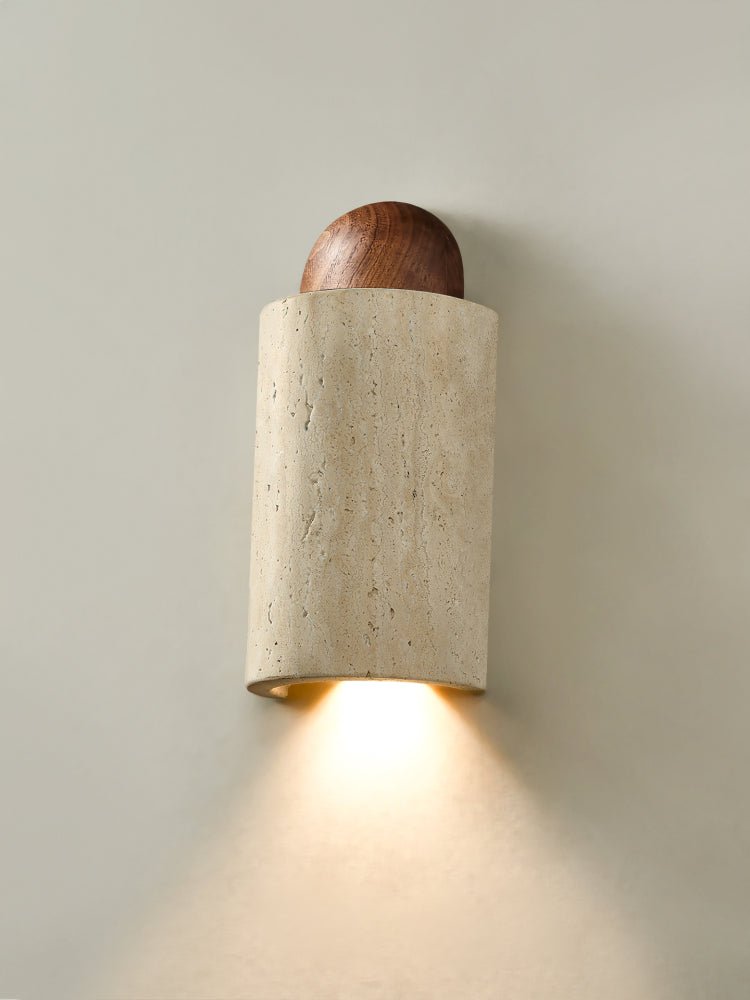 Travertine Capsule Wall Sconce - Vakkerlight