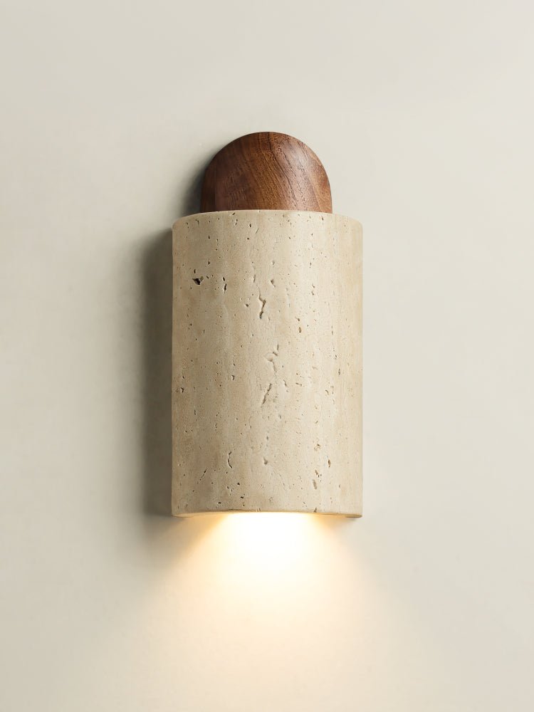 Travertine Capsule Wall Sconce - Vakkerlight