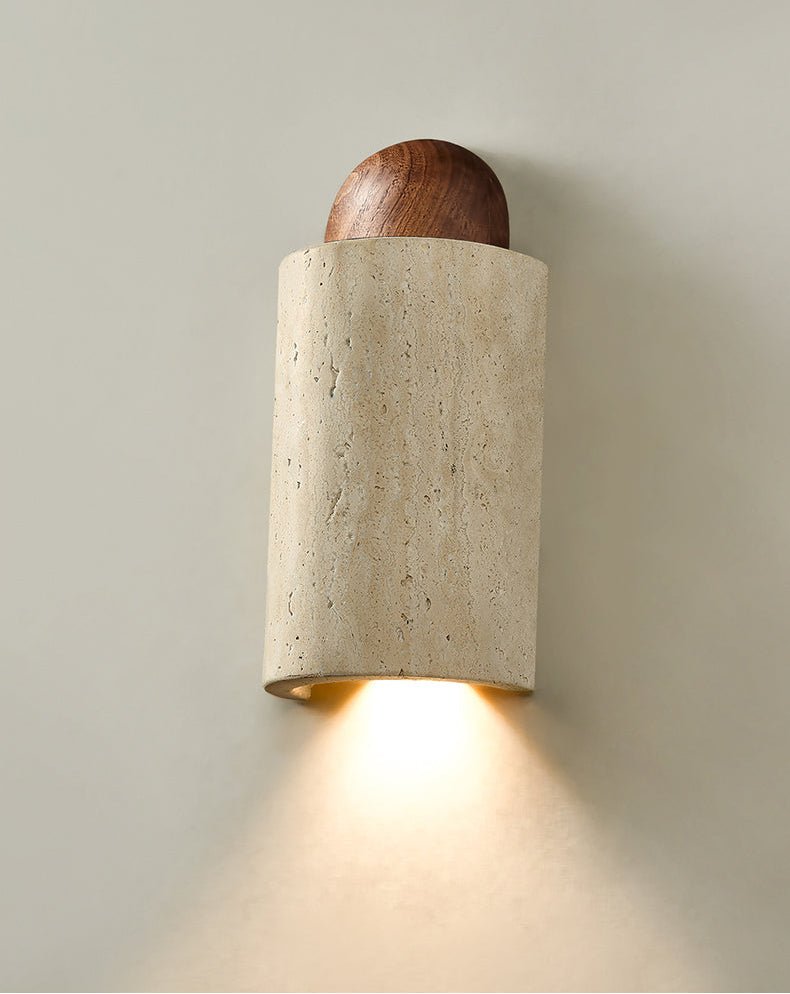 Travertine Capsule Wall Sconce - Vakkerlight