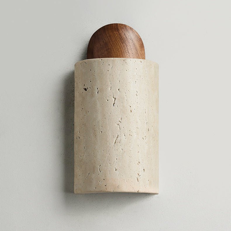 Travertine Capsule Wall Sconce - Vakkerlight