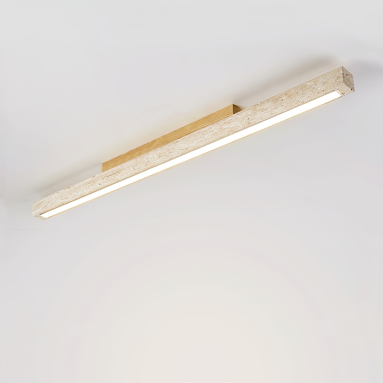 Orvenarae Minimalist Travertine Linear Light - Blowlighting