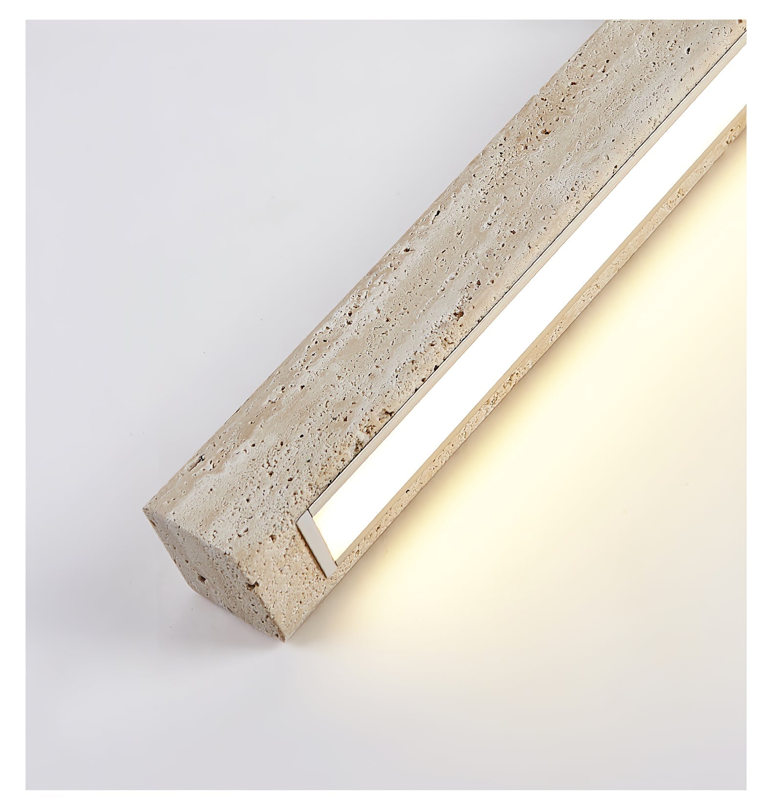 Orvenarae Minimalist Travertine Linear Light - Blowlighting