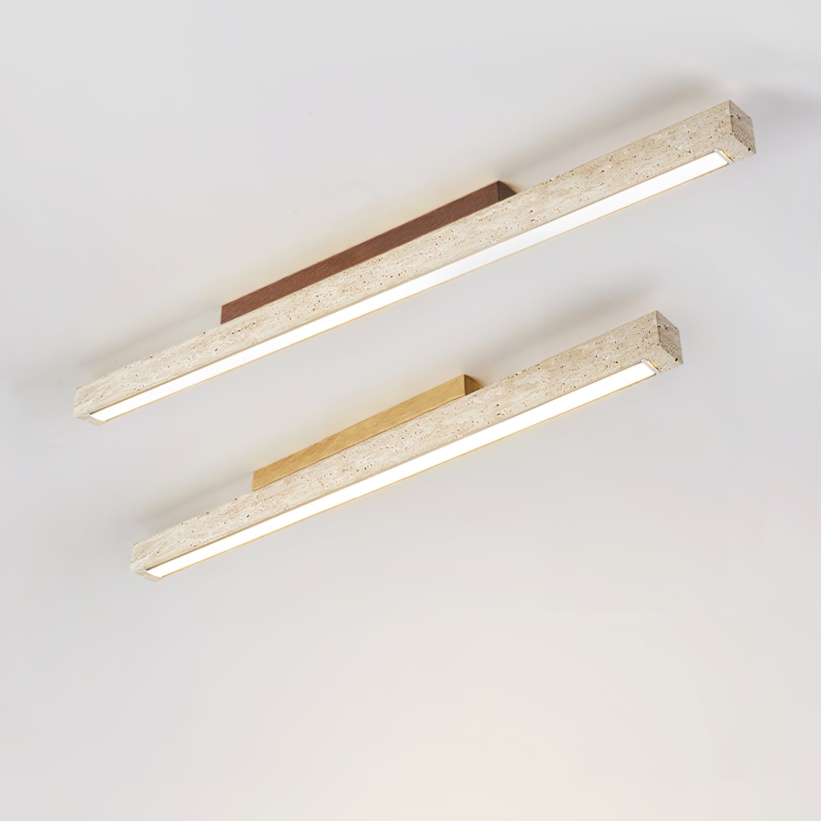 Orvenarae Minimalist Travertine Linear Light - Blowlighting