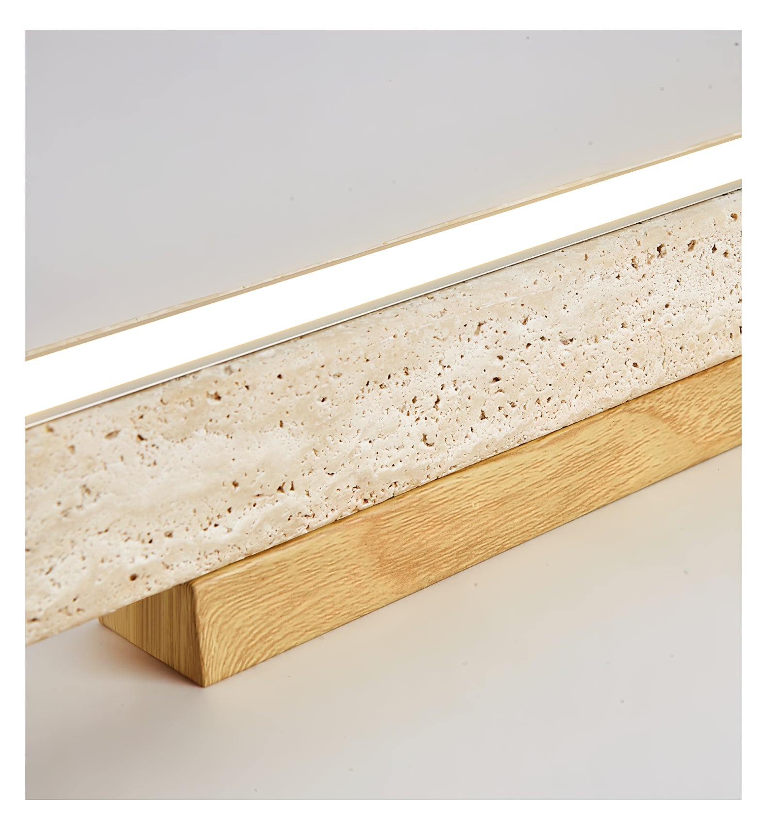 Orvenarae Minimalist Travertine Linear Light - Blowlighting