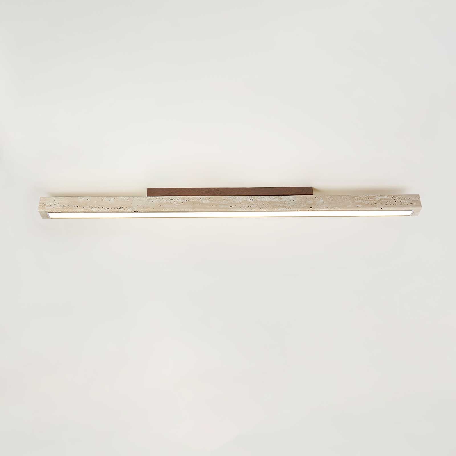 Orvenarae Minimalist Travertine Linear Light - Blowlighting