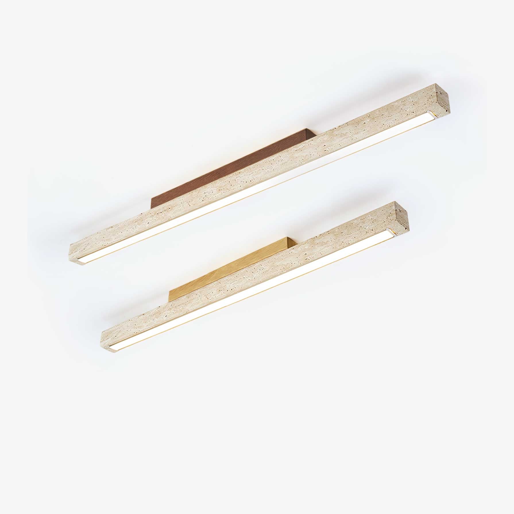 Orvenarae Minimalist Travertine Linear Light - Blowlighting