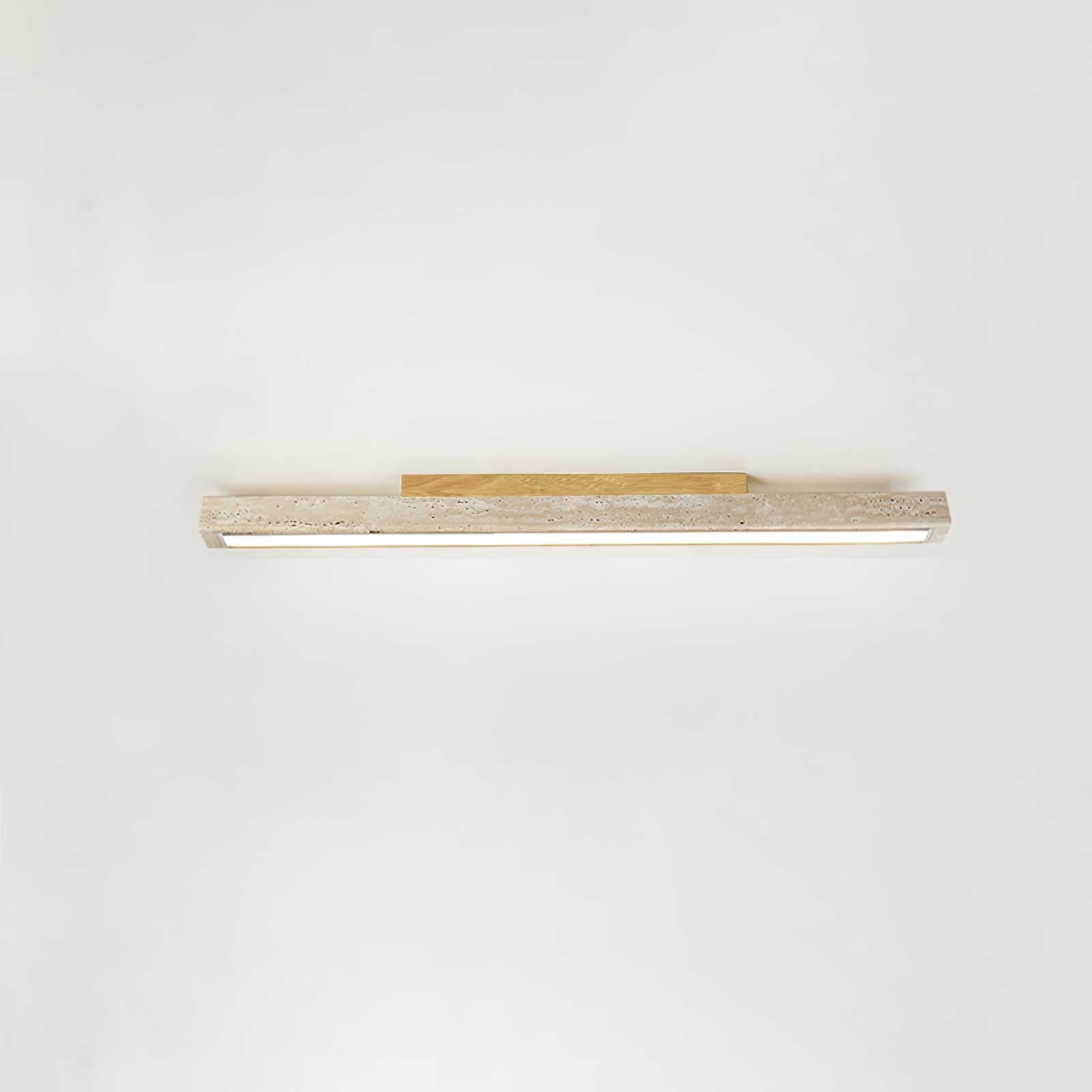 Orvenarae Minimalist Travertine Linear Light - Blowlighting