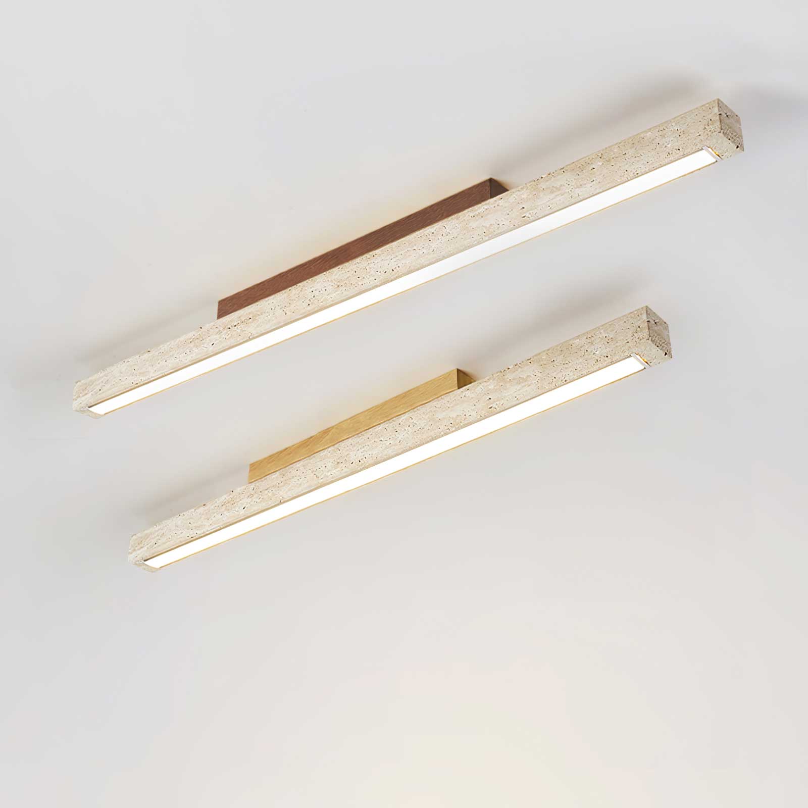 Orvenarae Minimalist Travertine Linear Light - Blowlighting
