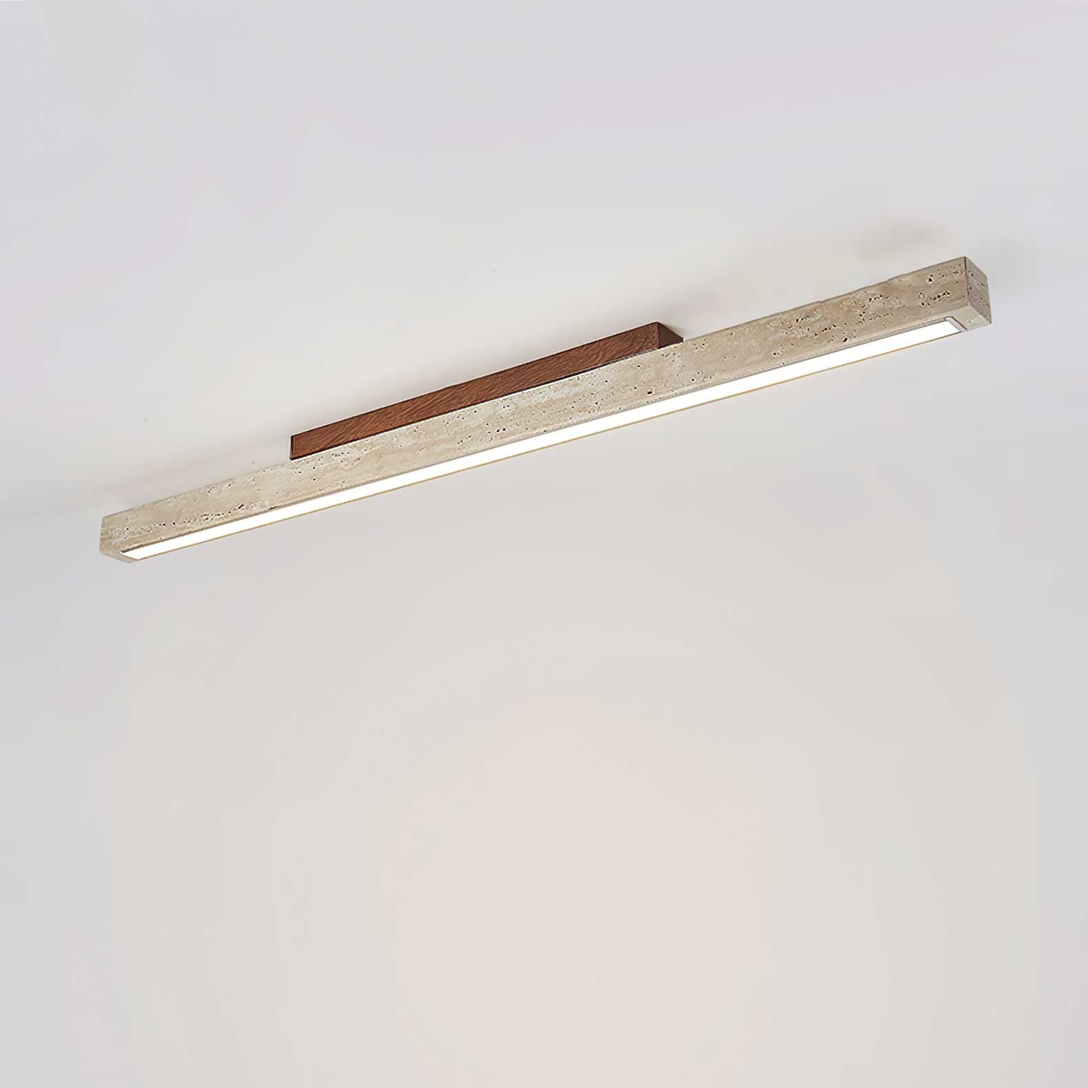 Orvenarae Minimalist Travertine Linear Light - Blowlighting