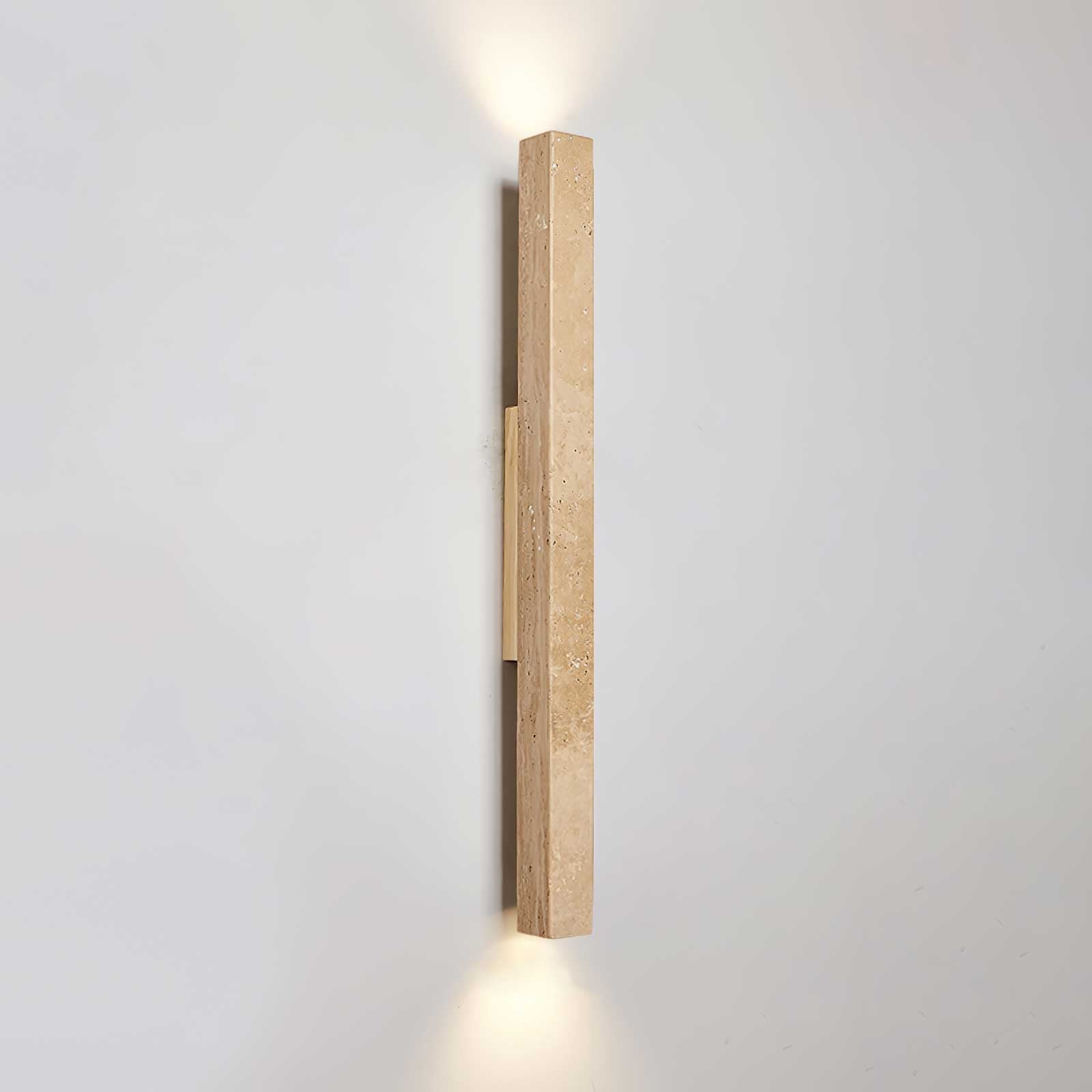 Cathais Minimalist Travertine Wall Light - Blowlighting