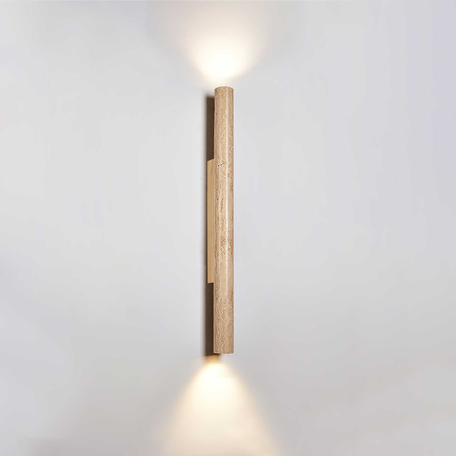 Cathais Minimalist Travertine Wall Light - Blowlighting