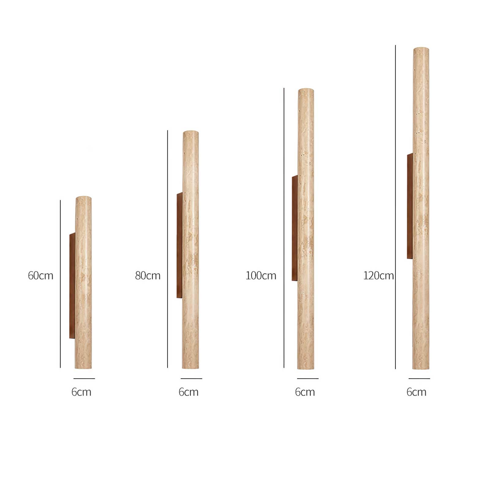 Cathais Minimalist Travertine Wall Light - Blowlighting