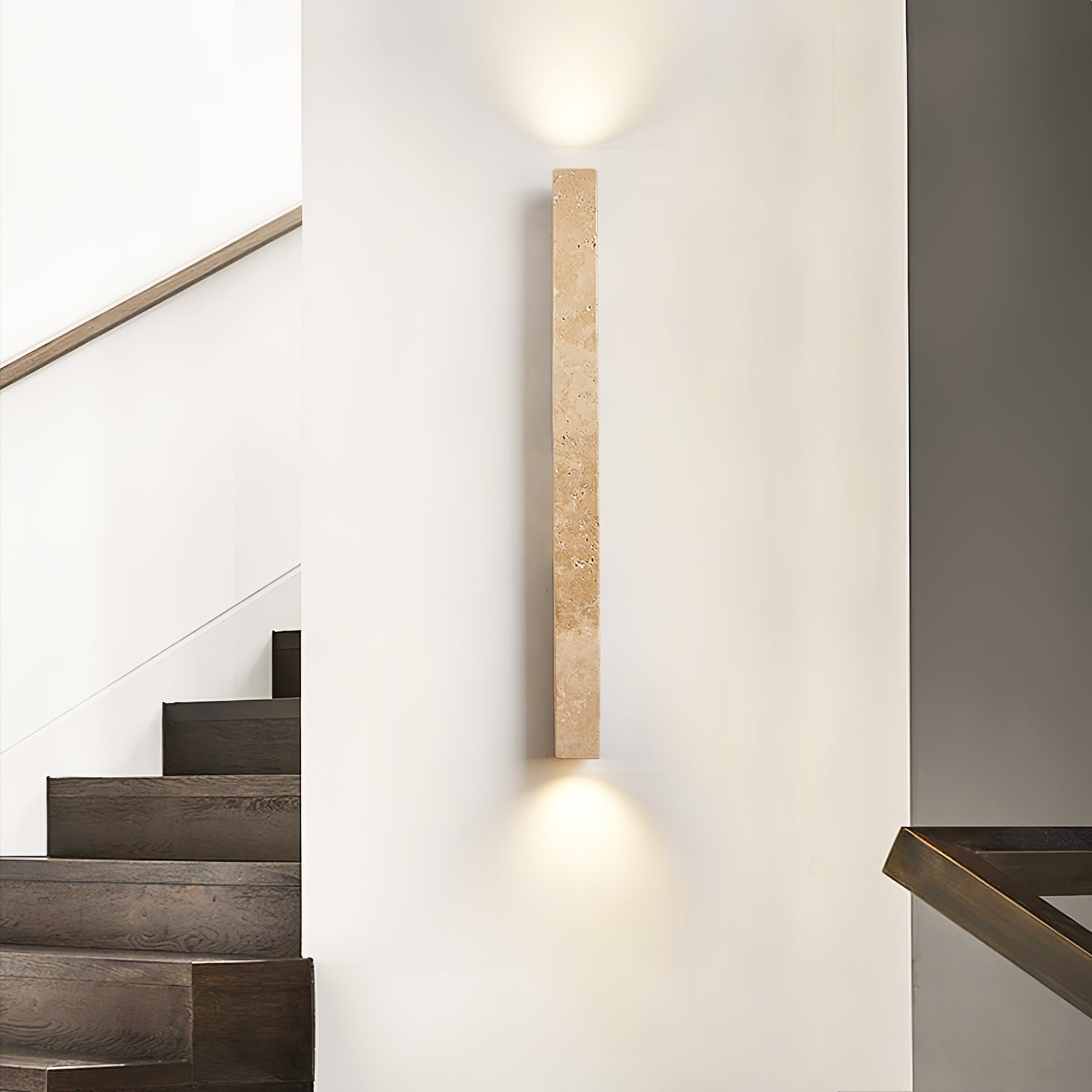 Cathais Minimalist Travertine Wall Light - Blowlighting