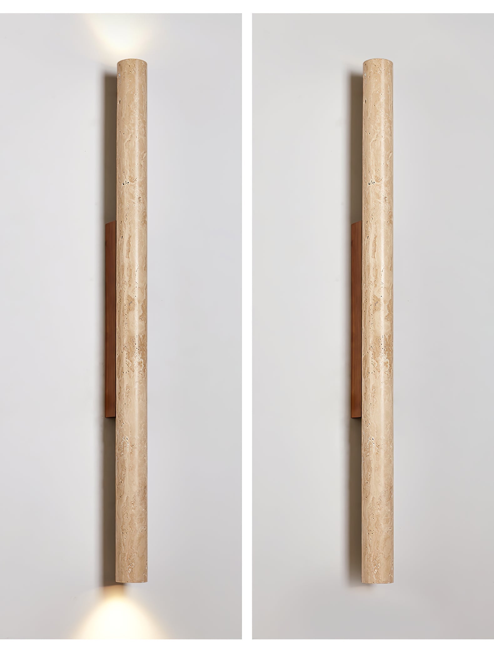 Cathais Minimalist Travertine Wall Light - Blowlighting