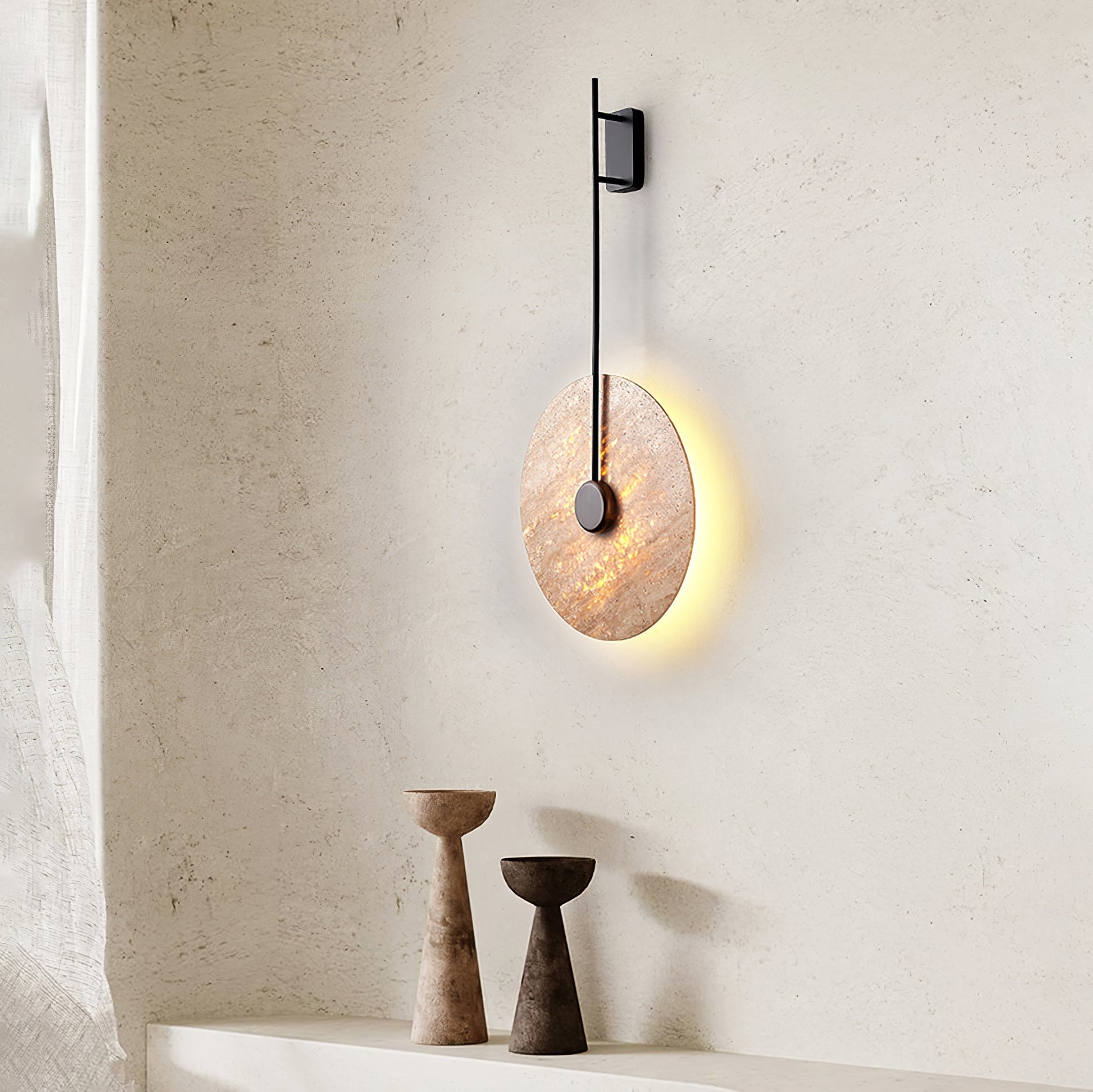 Visolia Travertine Wall Light - Blowlighting