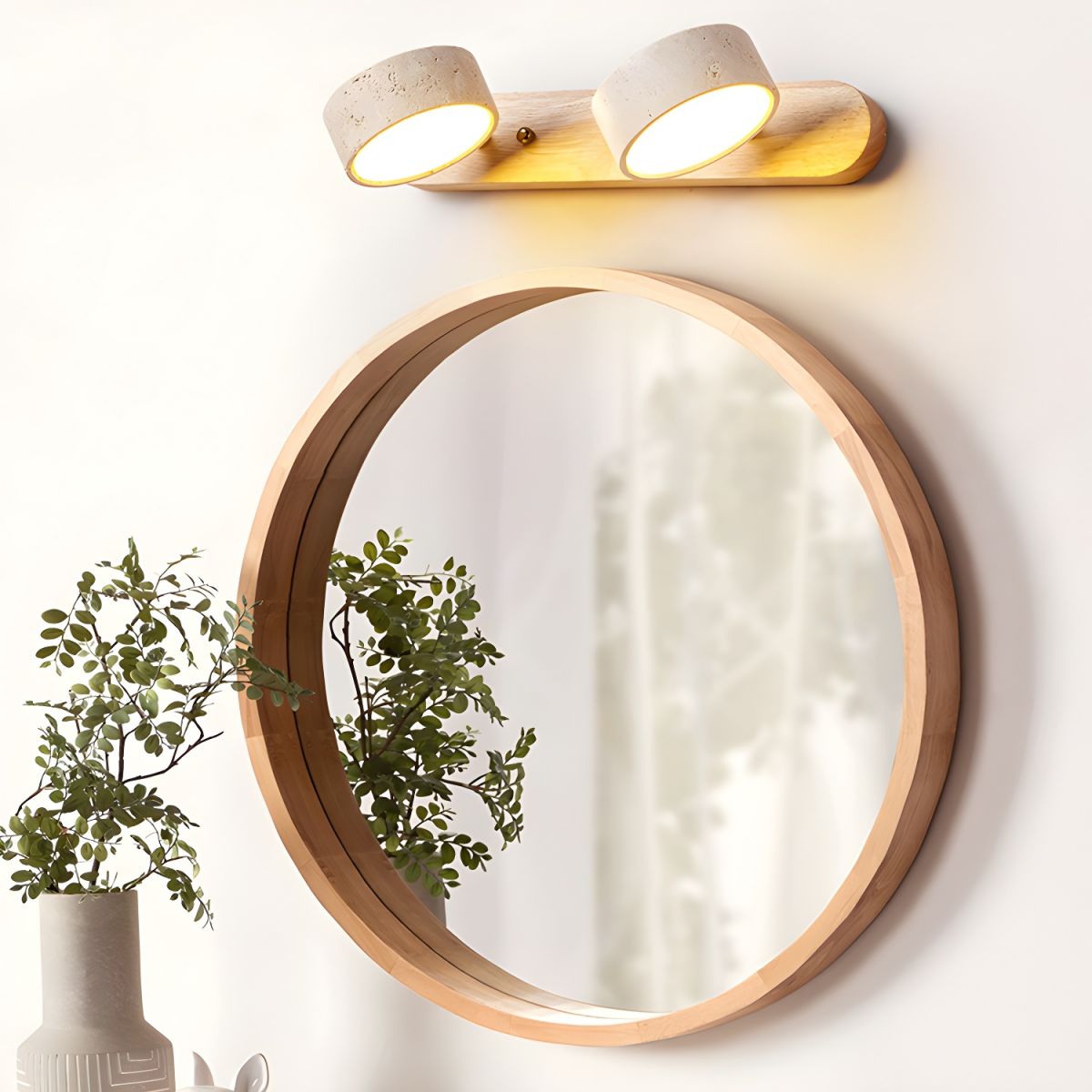 Voloreth Minimalist Travertine Wall Light - Blowlighting