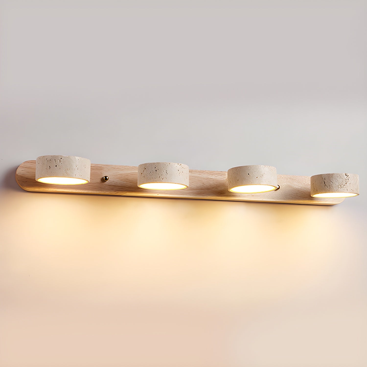 Voloreth Minimalist Travertine Wall Light - Blowlighting