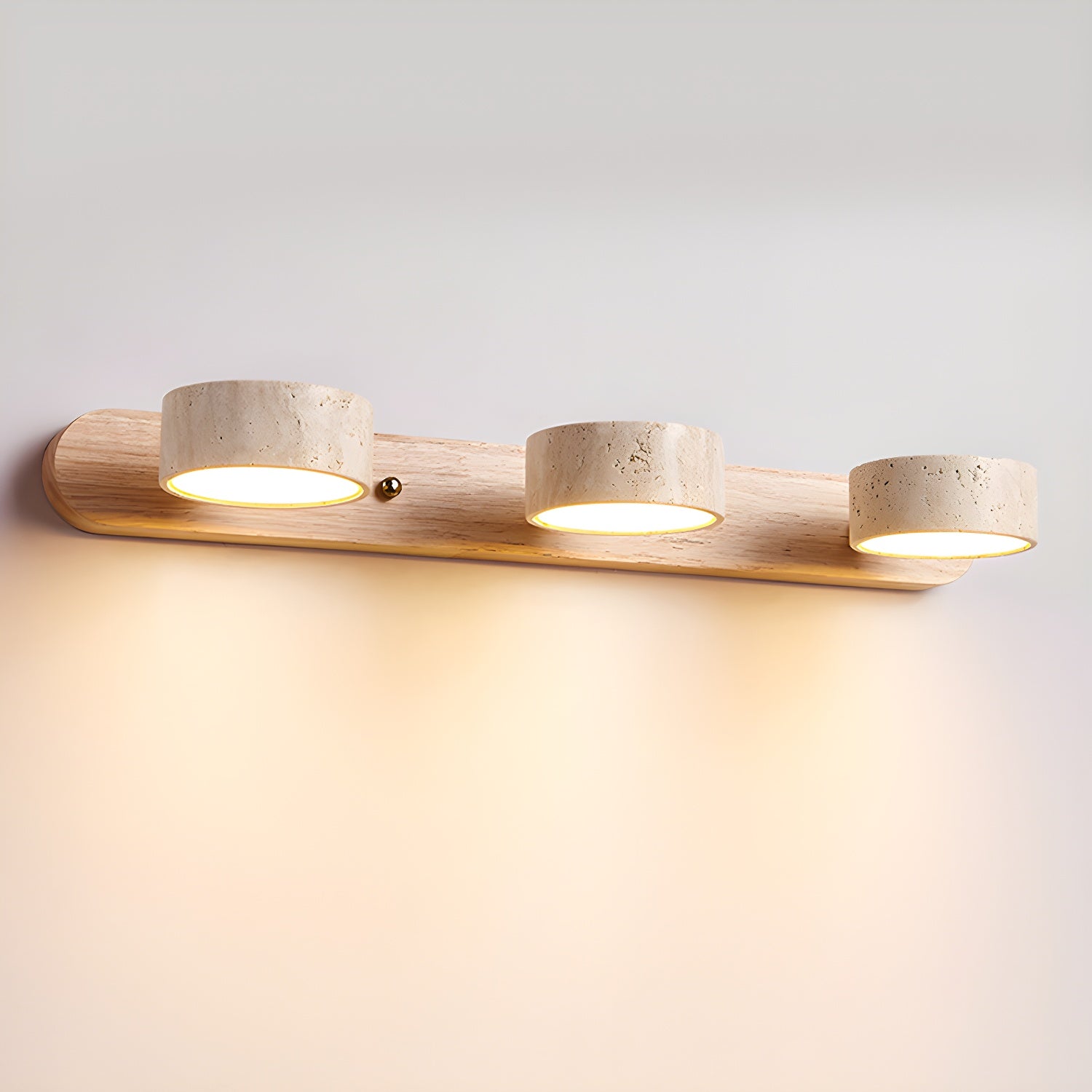 Voloreth Minimalist Travertine Wall Light - Blowlighting
