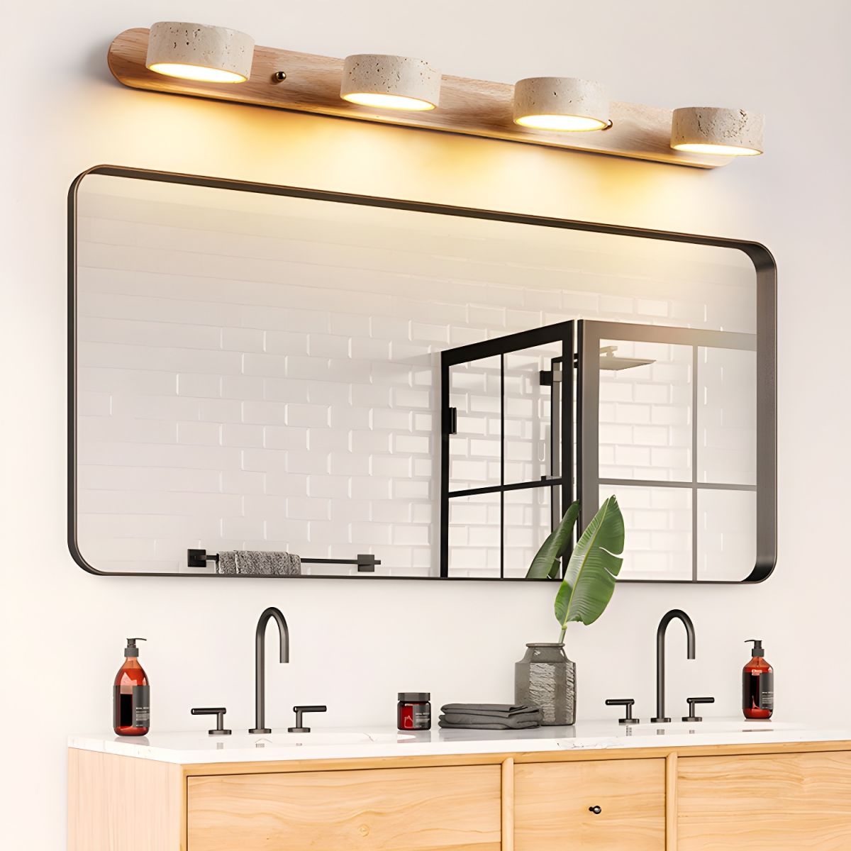 Voloreth Minimalist Travertine Wall Light - Blowlighting