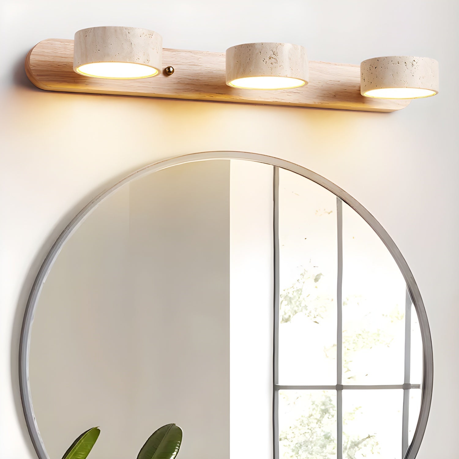 Voloreth Minimalist Travertine Wall Light - Blowlighting