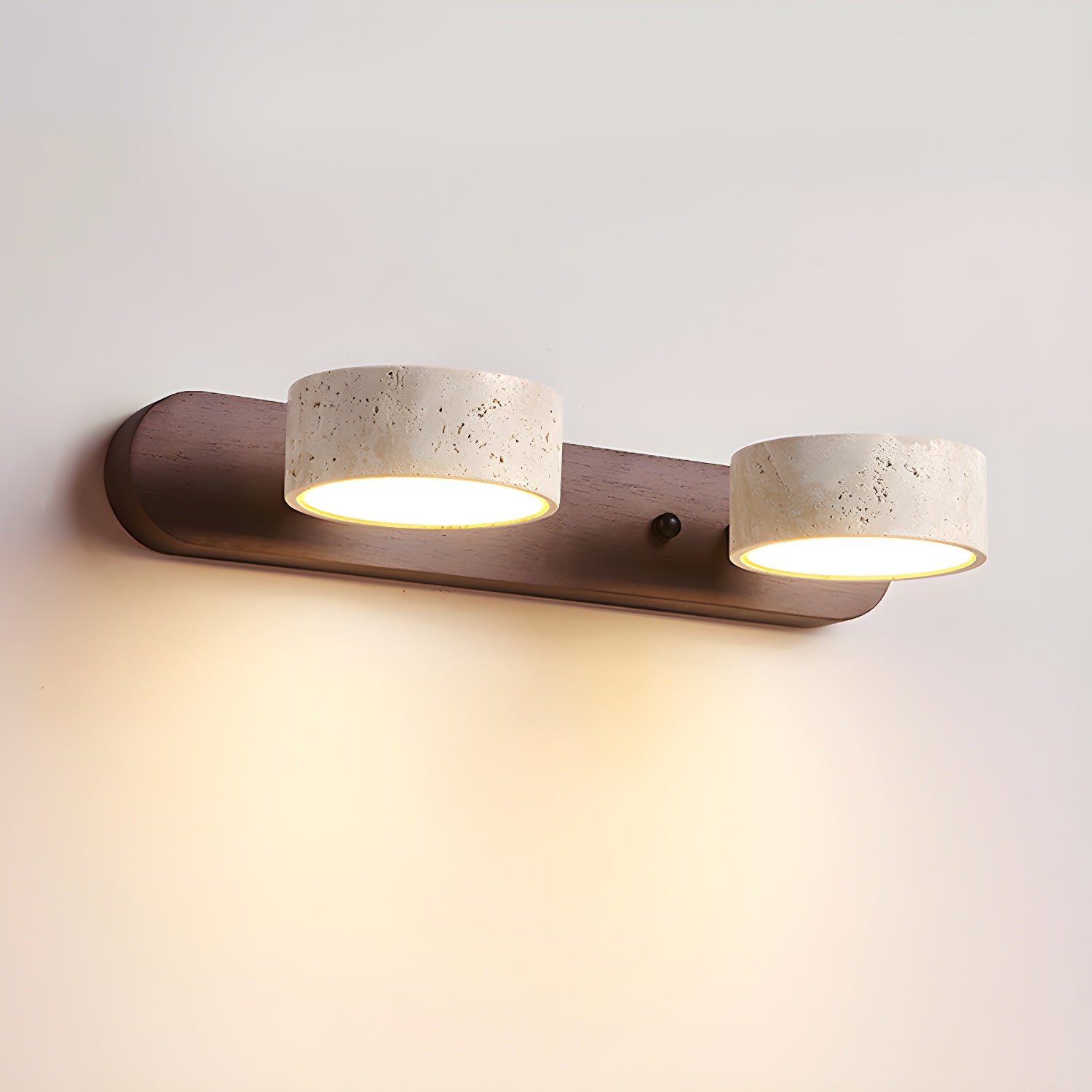 Voloreth Minimalist Travertine Wall Light - Blowlighting