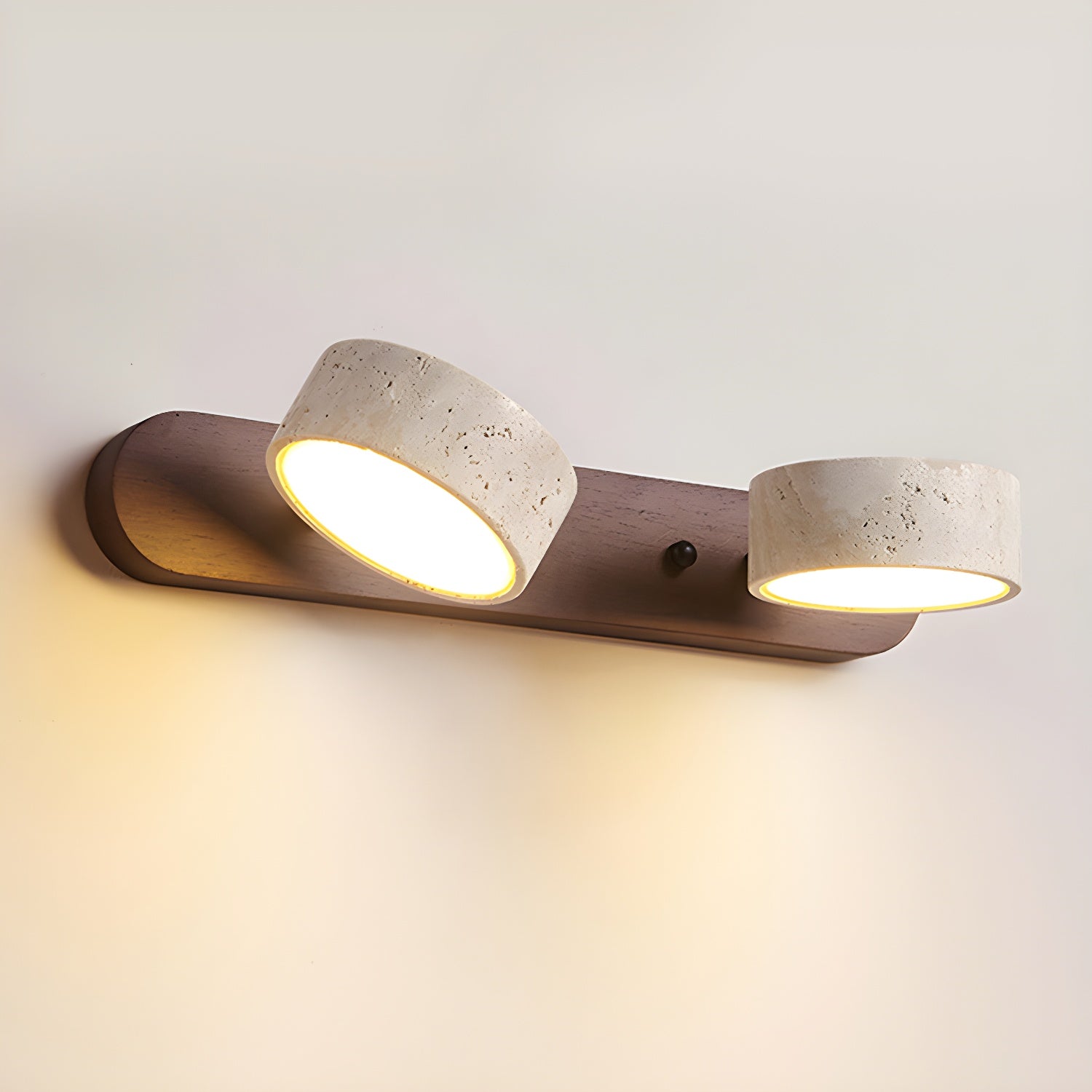 Voloreth Minimalist Travertine Wall Light - Blowlighting