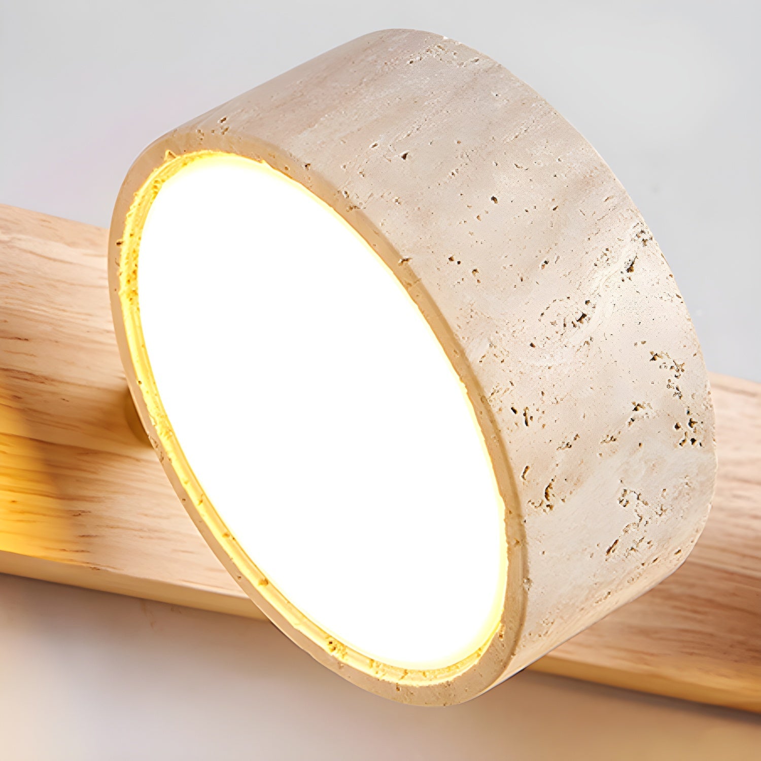 Voloreth Minimalist Travertine Wall Light - Blowlighting