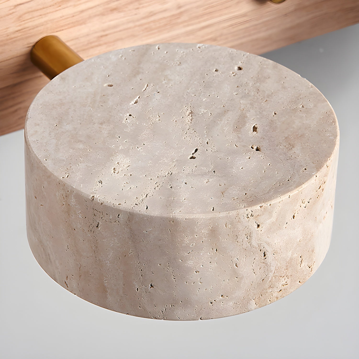 Voloreth Minimalist Travertine Wall Light - Blowlighting