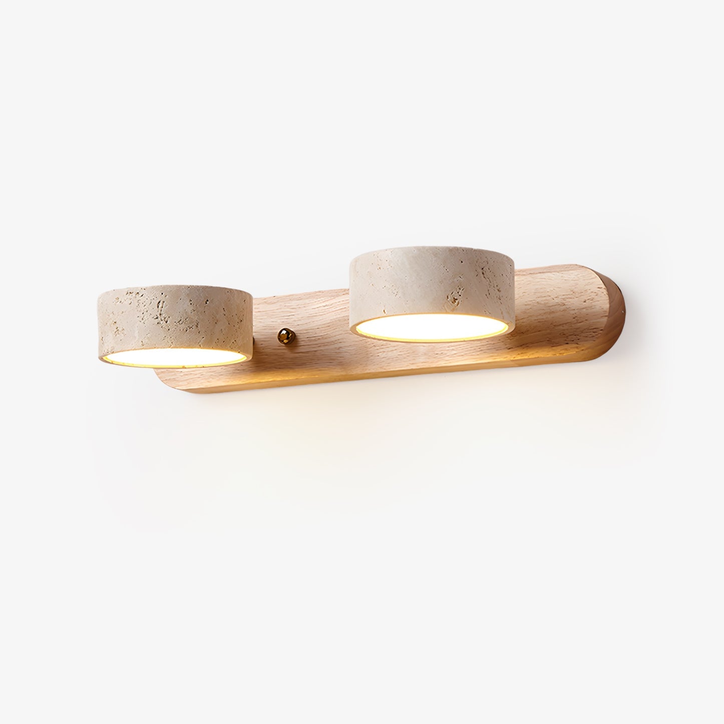 Voloreth Minimalist Travertine Wall Light - Blowlighting