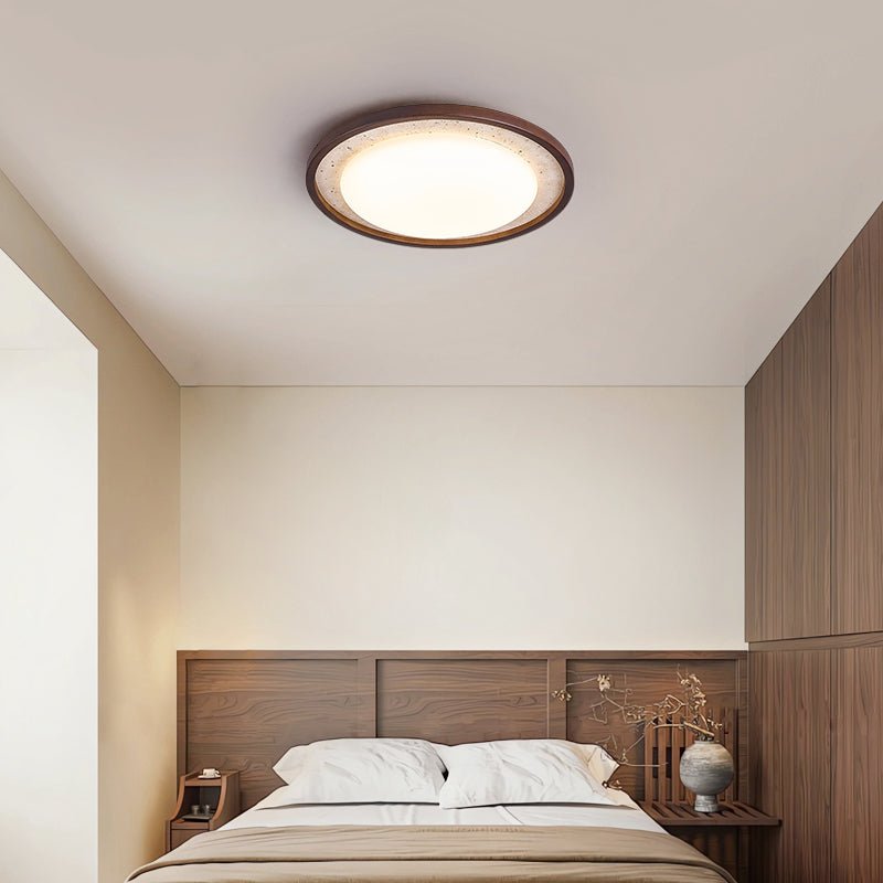 Travertine Wood Ceiling Light - Vakkerlight