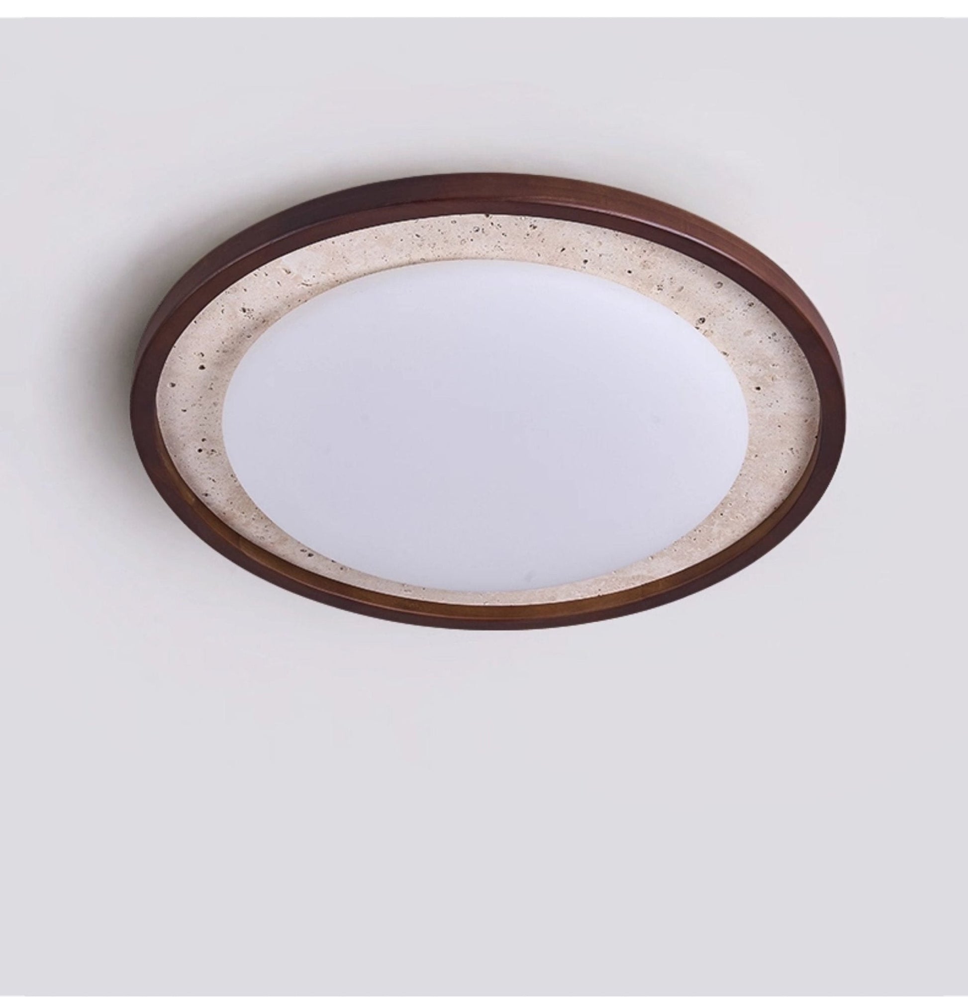 Travertine Wood Ceiling Light - Vakkerlight