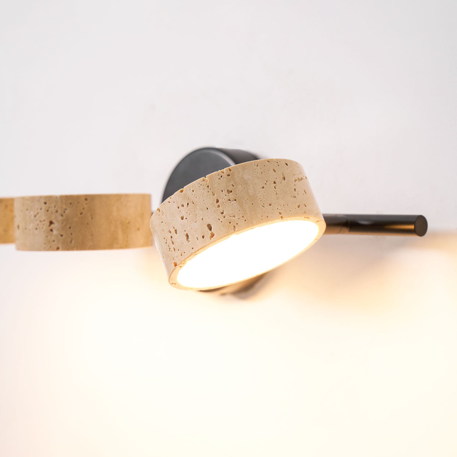 Ceshair Multi Head Travertine Vanity Light - Blowlighting