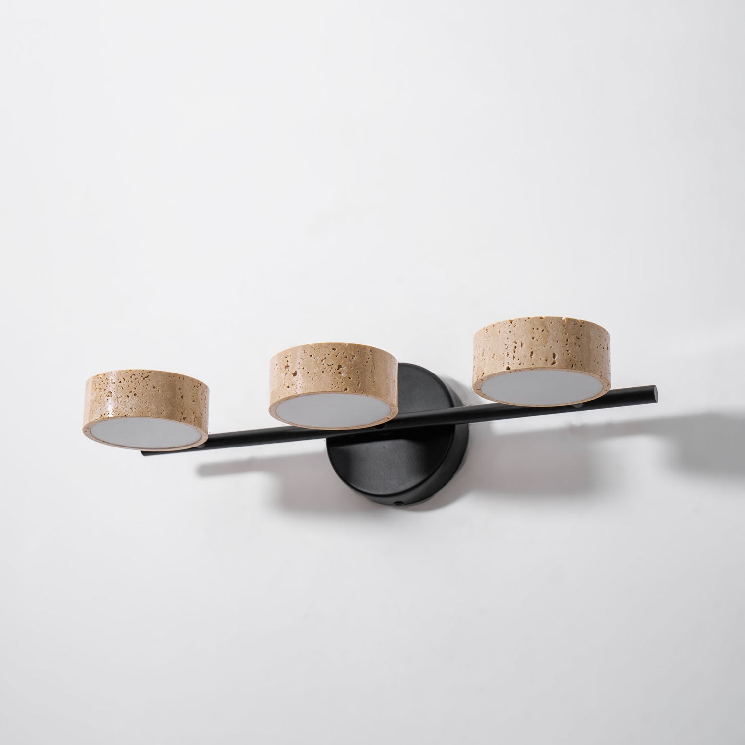Ceshair Multi Head Travertine Vanity Light - Blowlighting