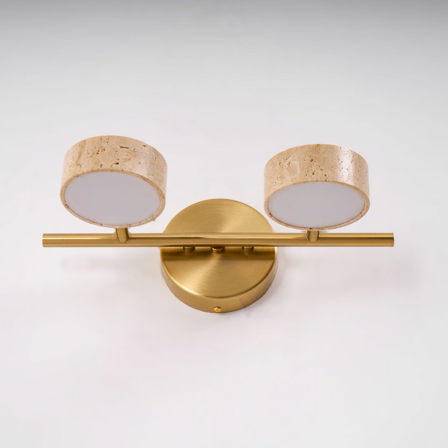 Ceshair Multi Head Travertine Vanity Light - Blowlighting