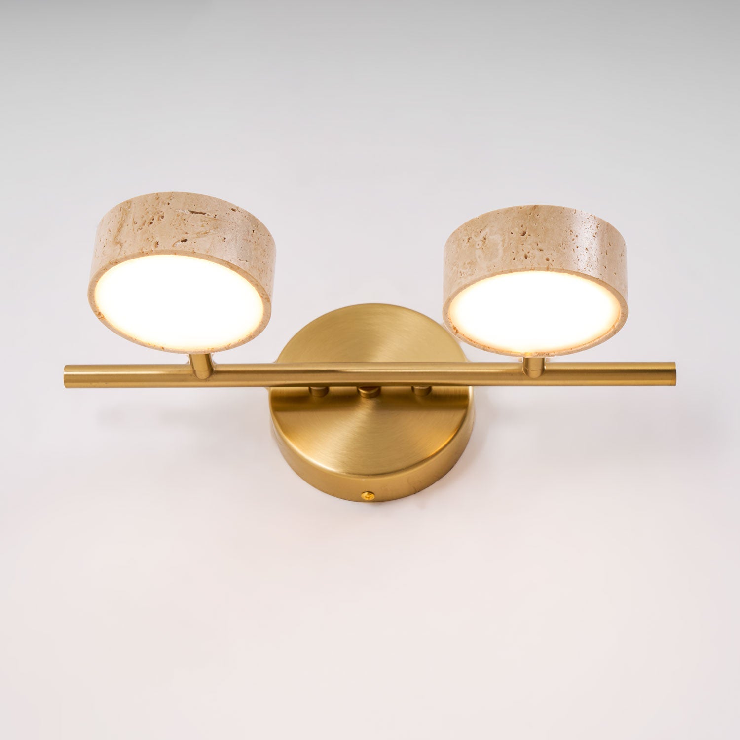 Ceshair Multi Head Travertine Vanity Light - Blowlighting