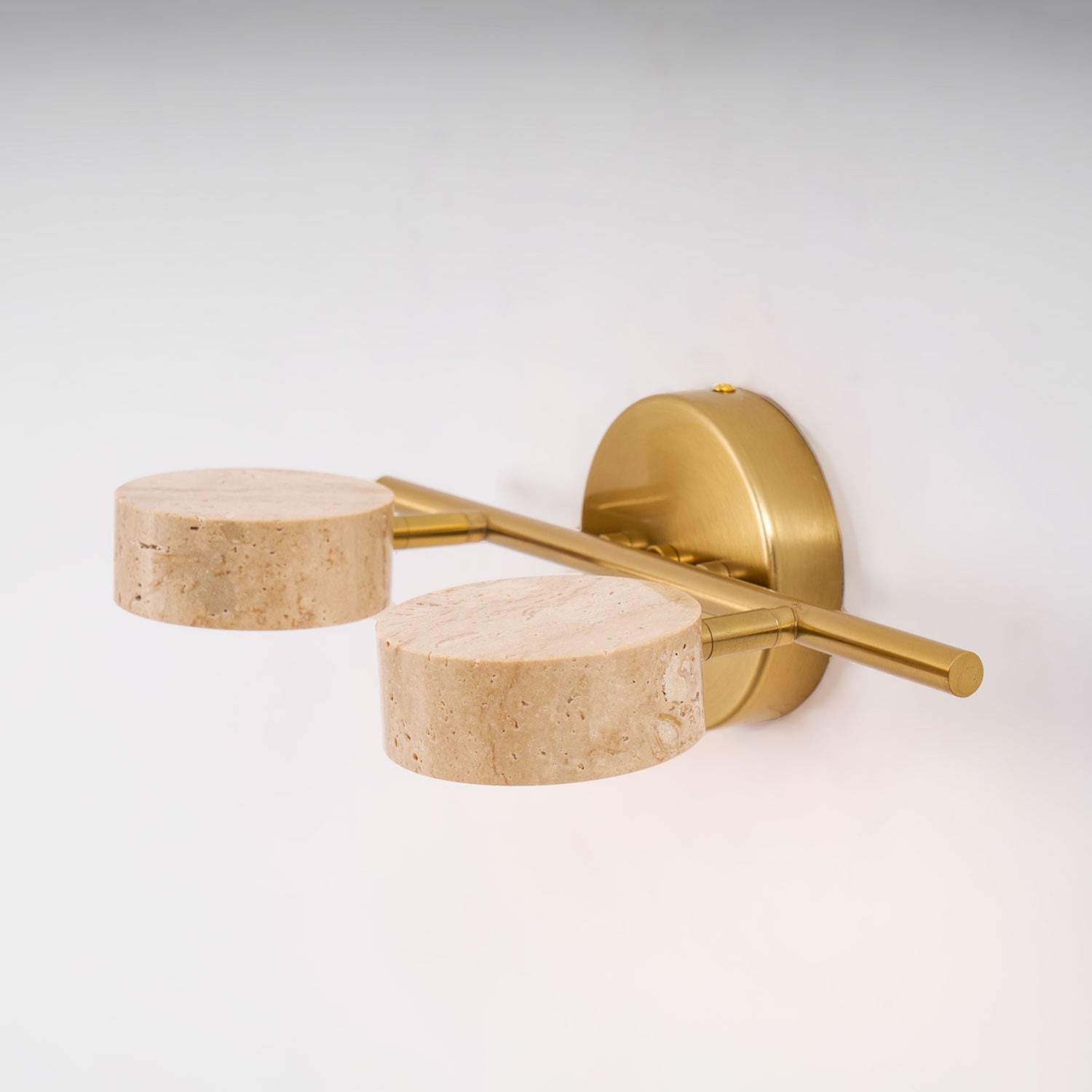 Ceshair Multi Head Travertine Vanity Light - Blowlighting