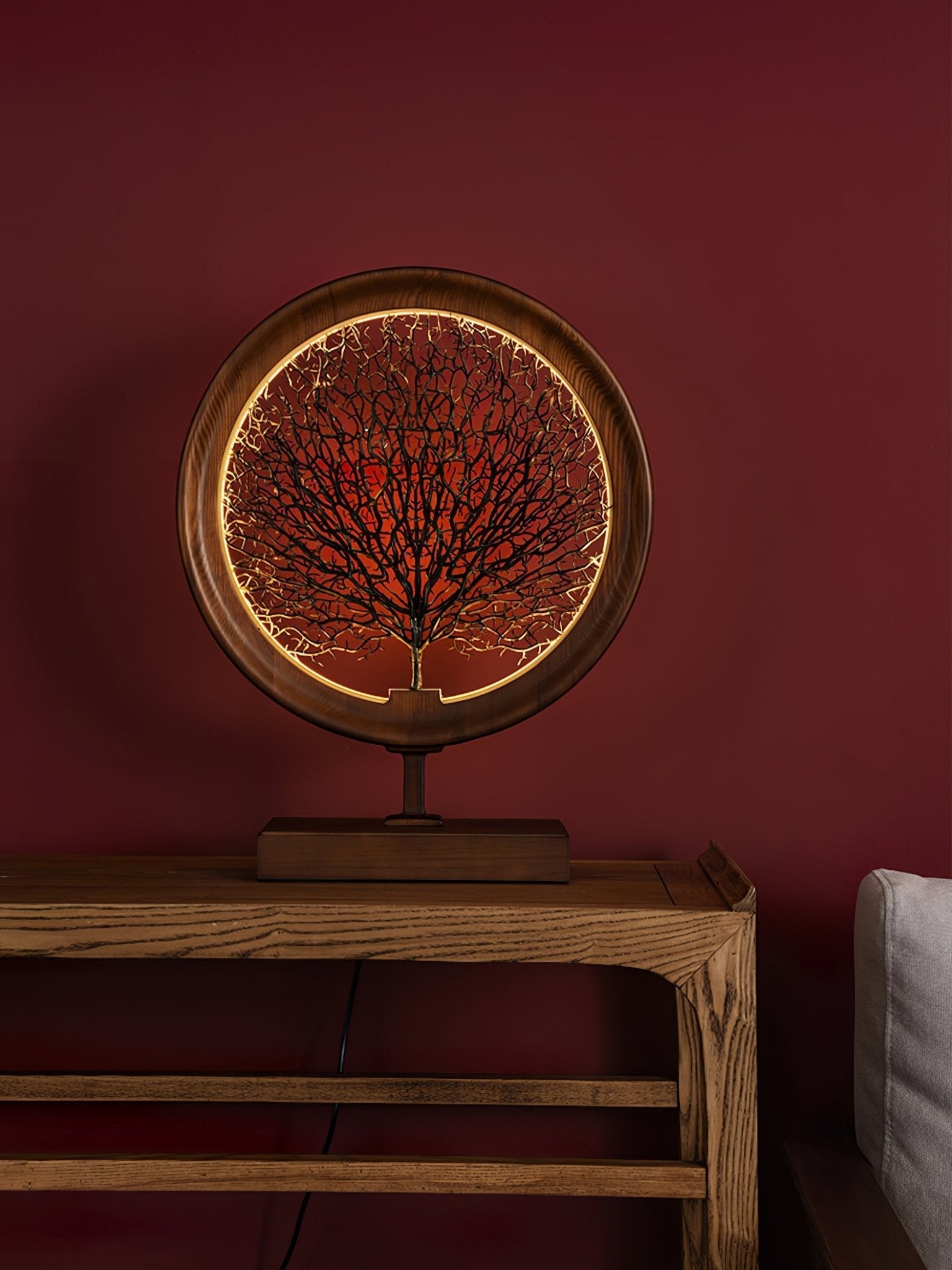 Stella Modern Wood Table Lamp - Blowlighting