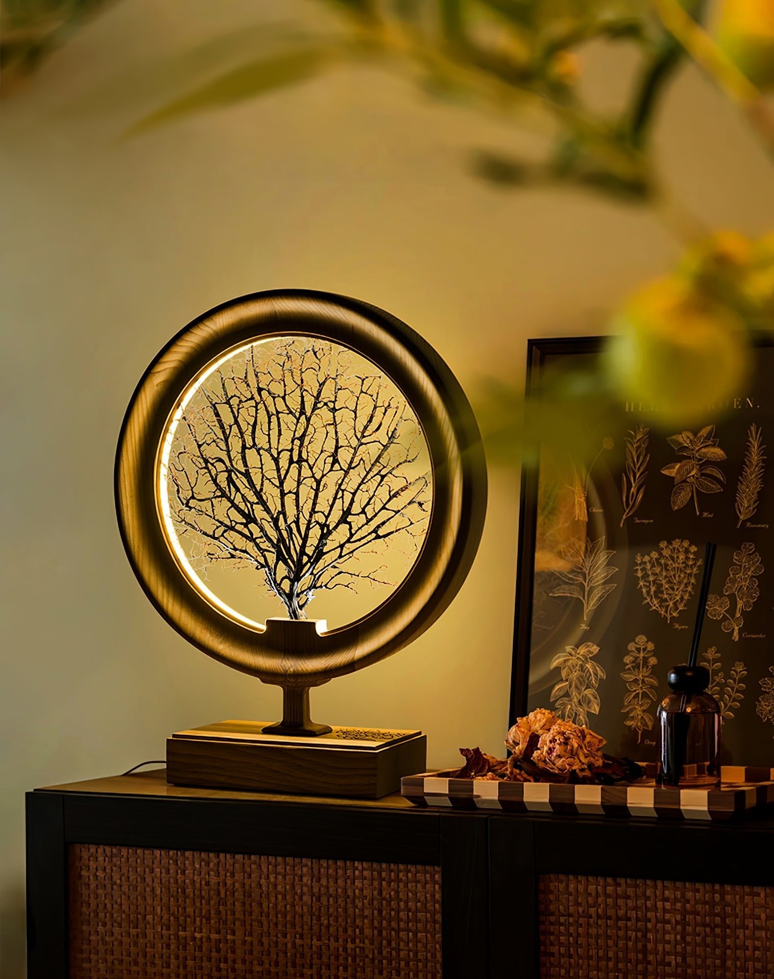 Stella Modern Wood Table Lamp - Blowlighting