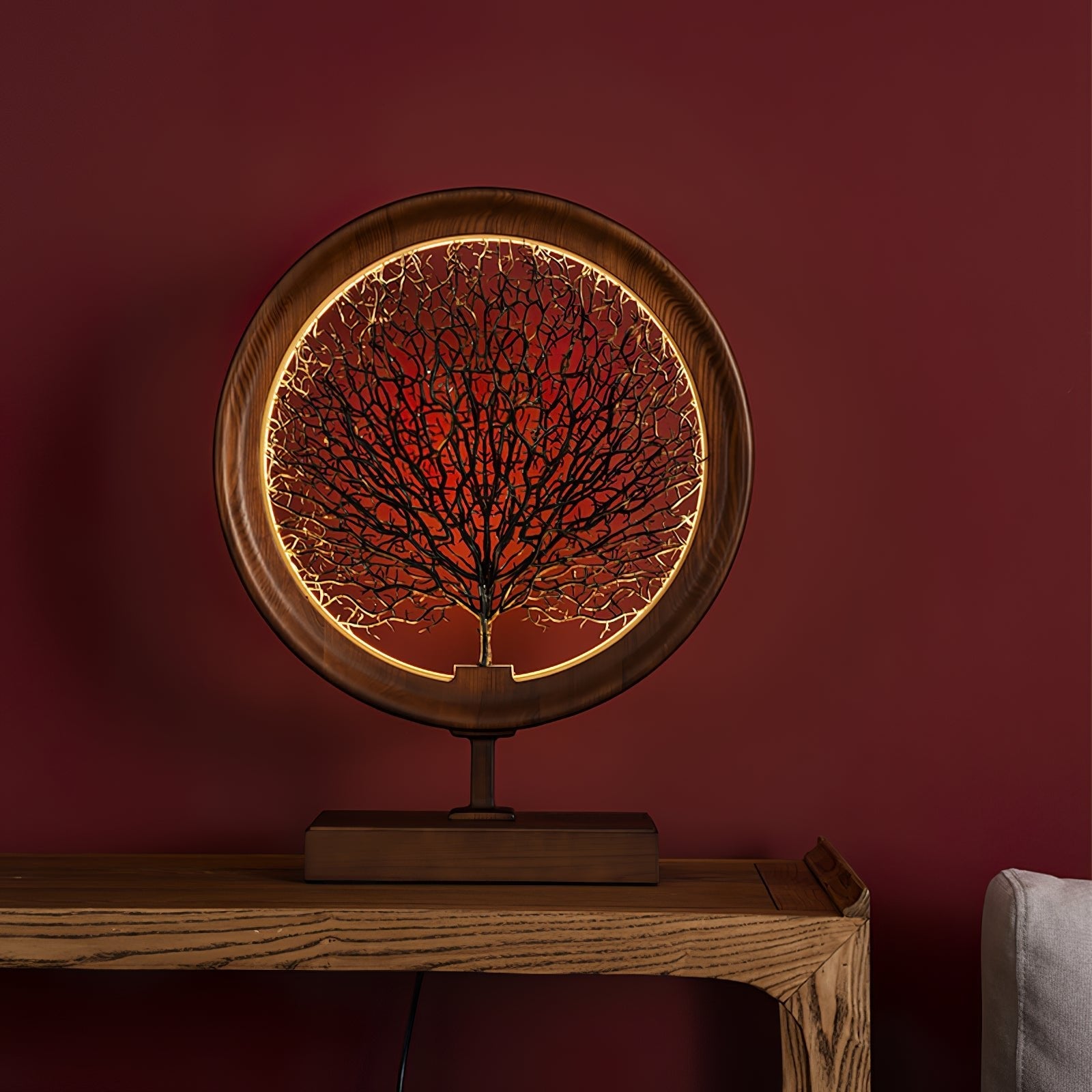Stella Modern Wood Table Lamp - Blowlighting