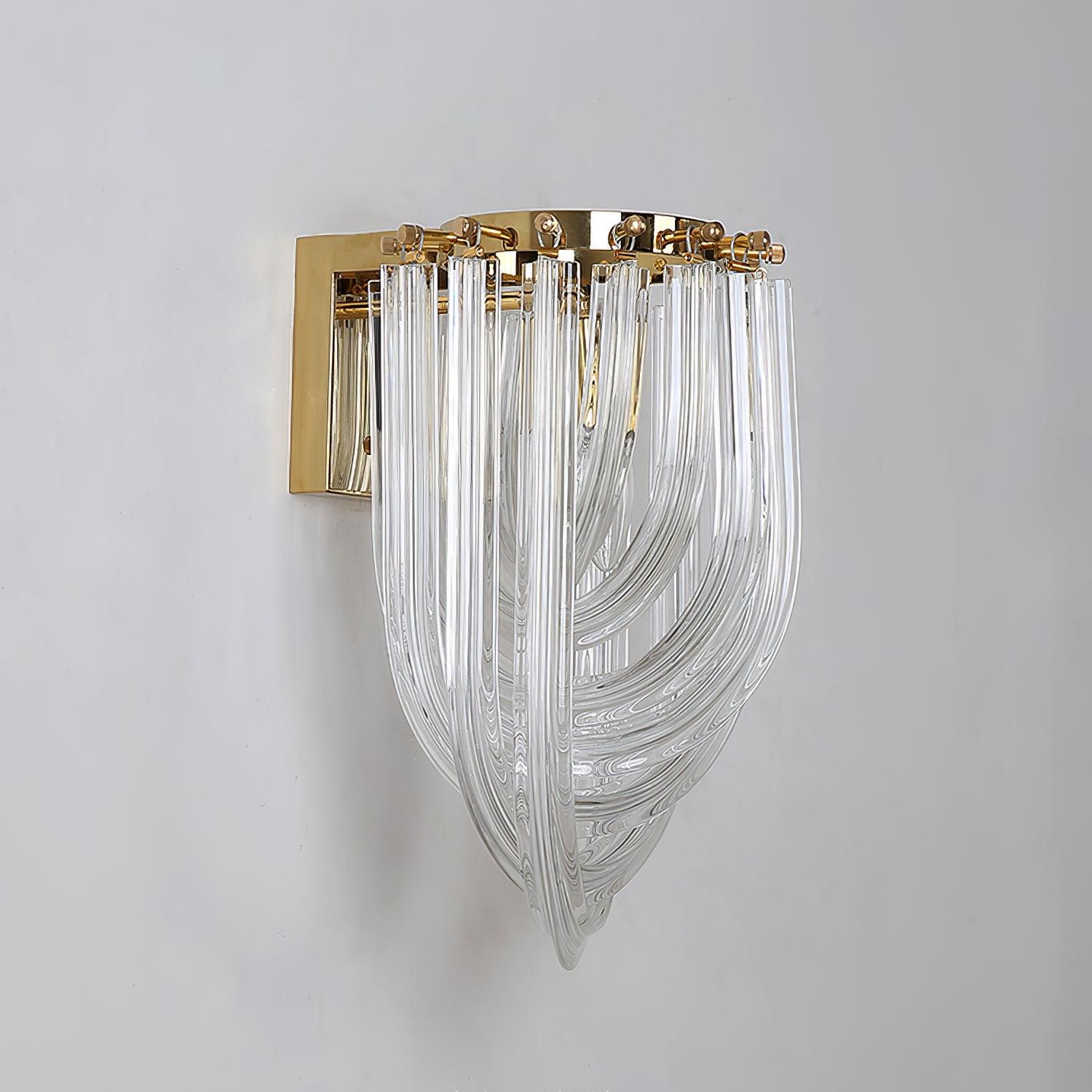 Aurora Wall Lamp Trevi Murano Glass Gold Modern Luxury - Blowlighting