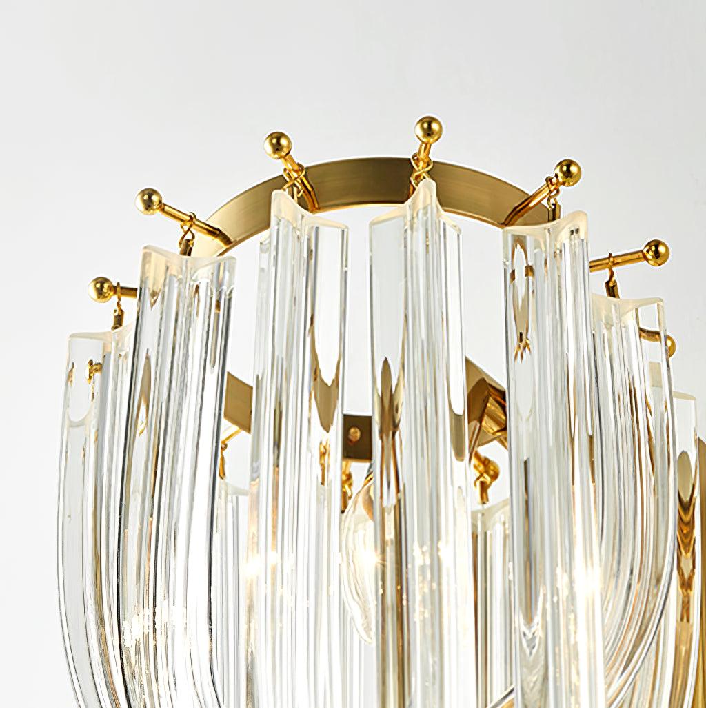 Aurora Wall Lamp Trevi Murano Glass Gold Modern Luxury - Blowlighting